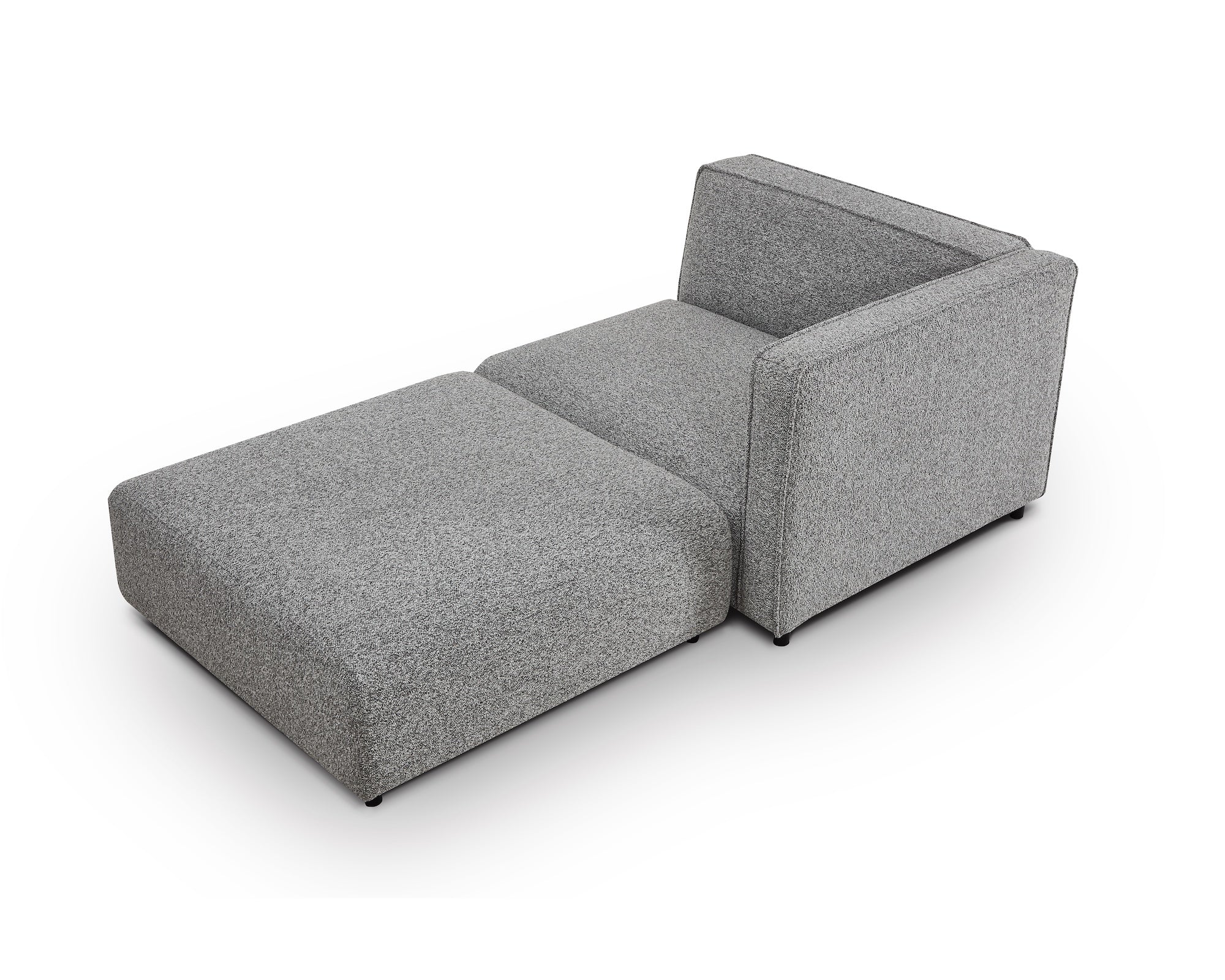 Riviera Outdoor Modular Sofa - (Crib 5) Lima Grey and Deep Charcoal
