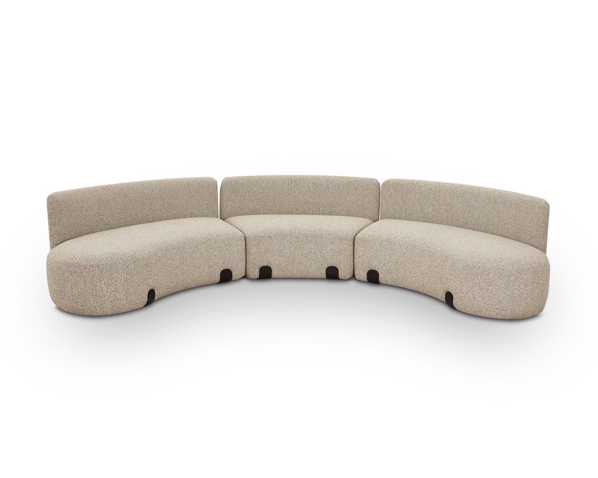 Capri Outdoor Modular Sofa - (Crib 5) Lima Beige and Deep Charcoal