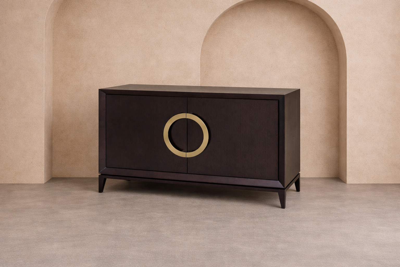 Rochel Sideboard - Wenge Oak/Gold Handles