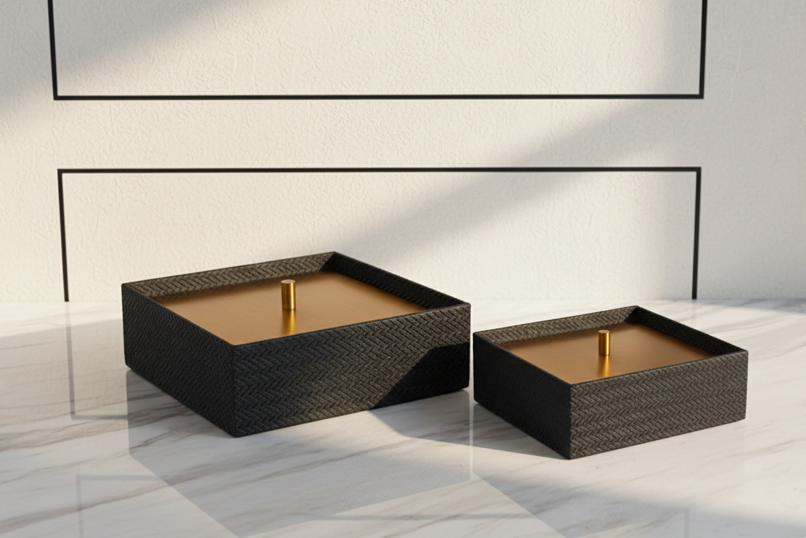 Desmalter Small Box - Black/Gold