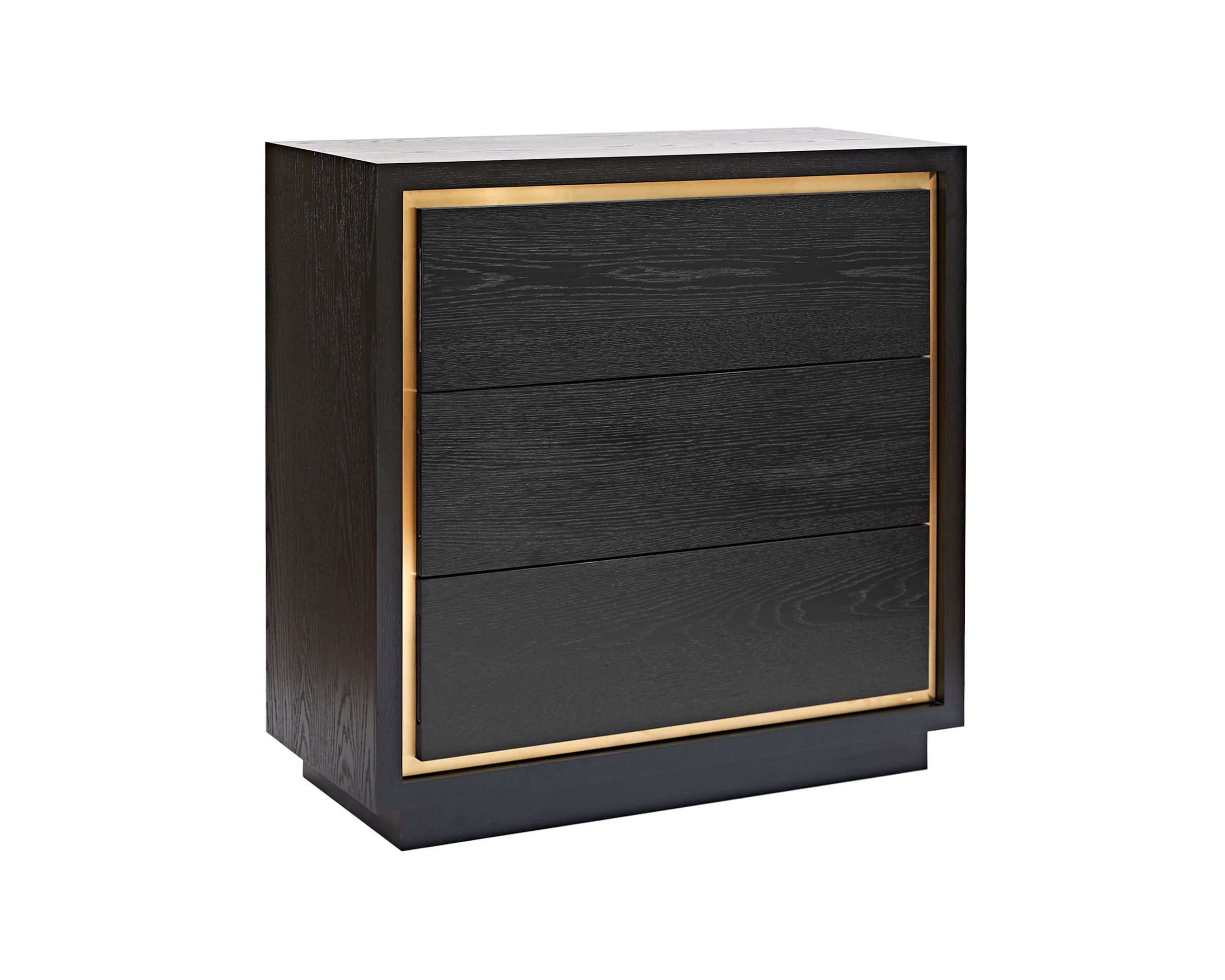 Utopia Chest of Drawer  - Wenge/Brushed Brass