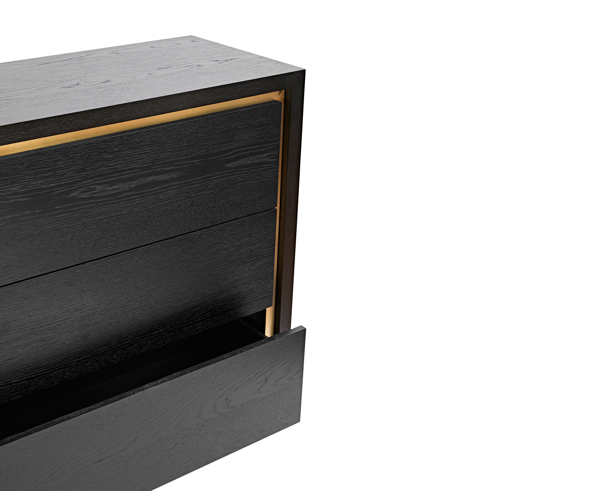 Utopia Chest of Drawer  - Wenge/Brushed Brass