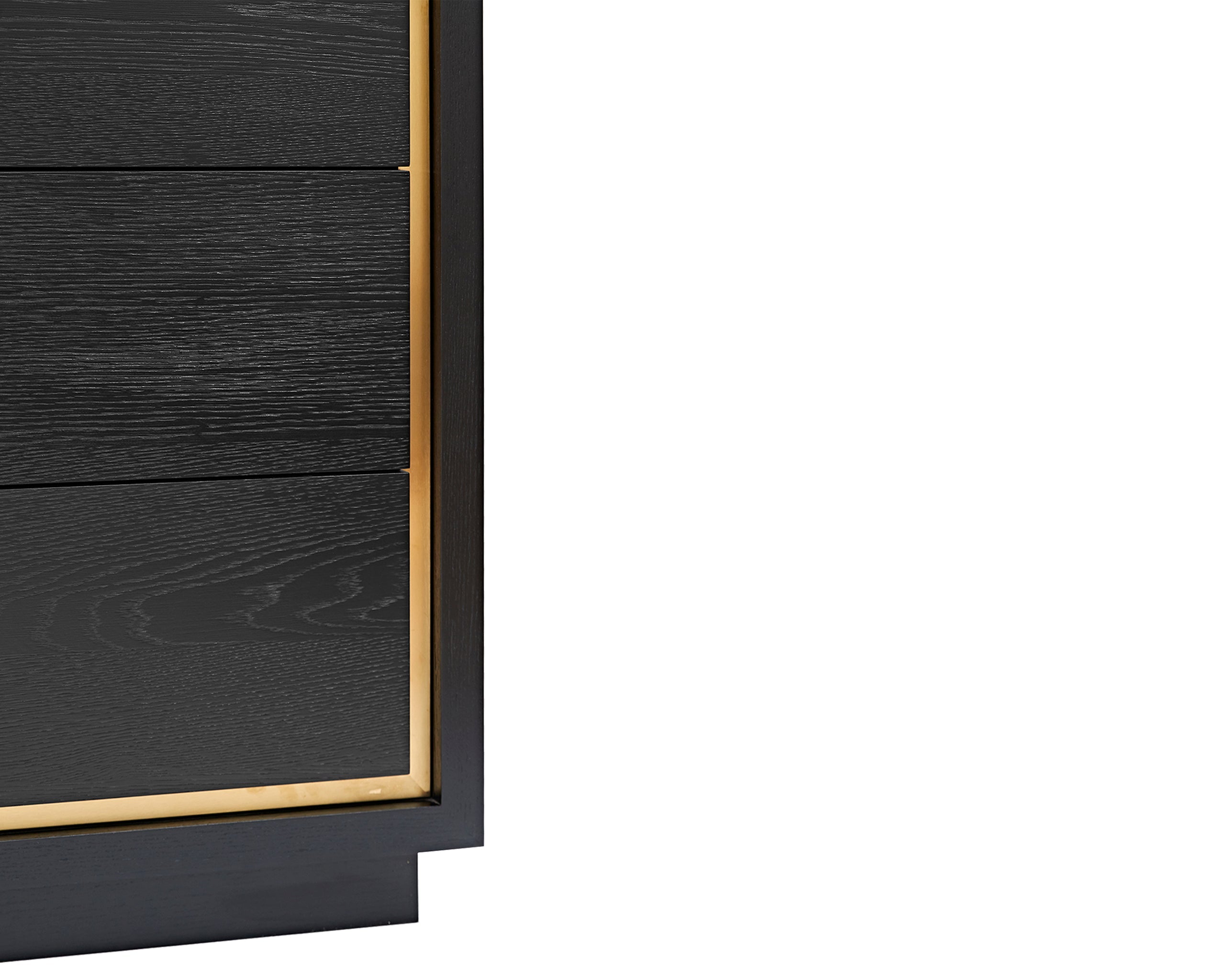 Utopia Chest of Drawer  - Wenge/Brushed Brass