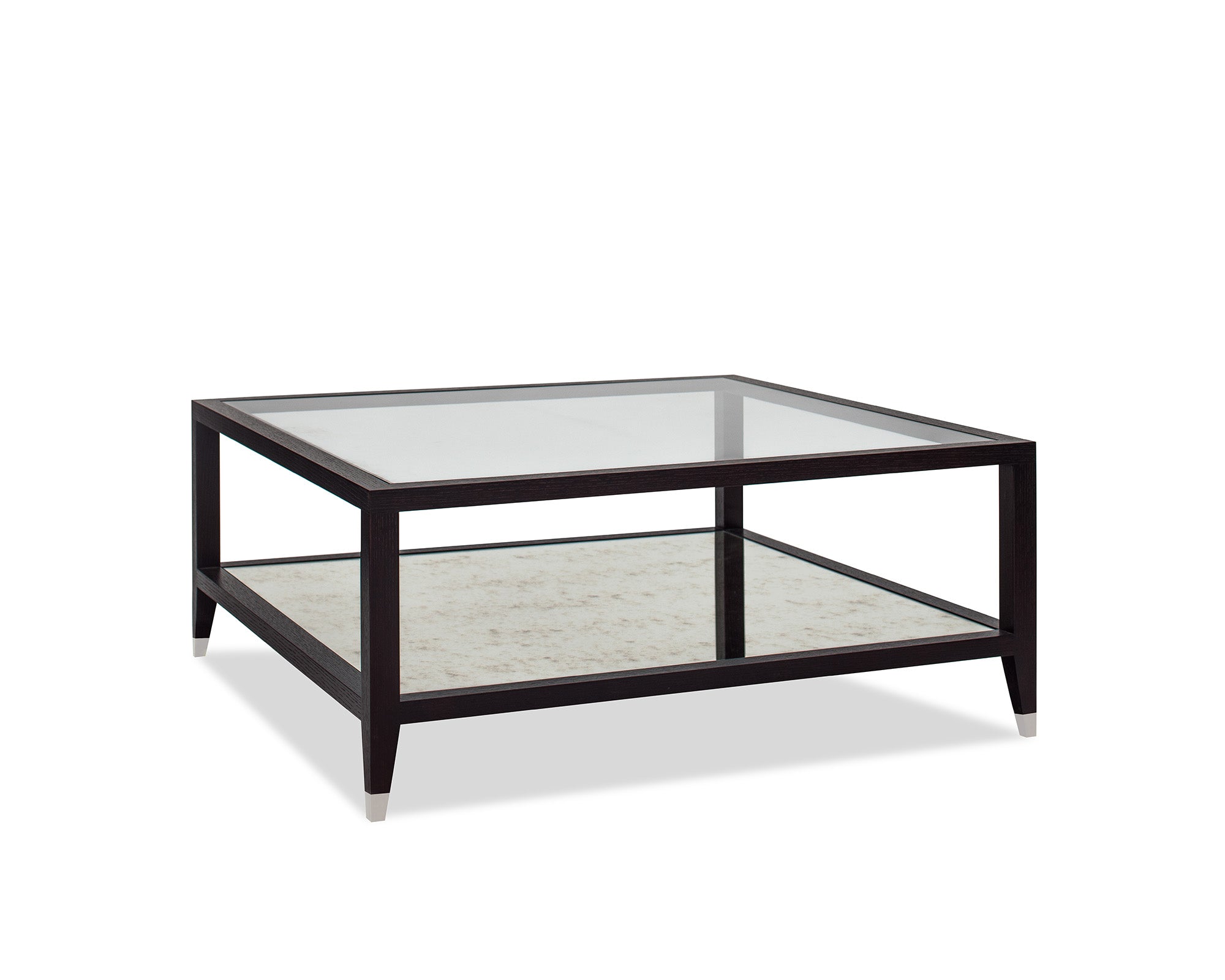 Milton Coffee Table - Wenge/Brass Cups