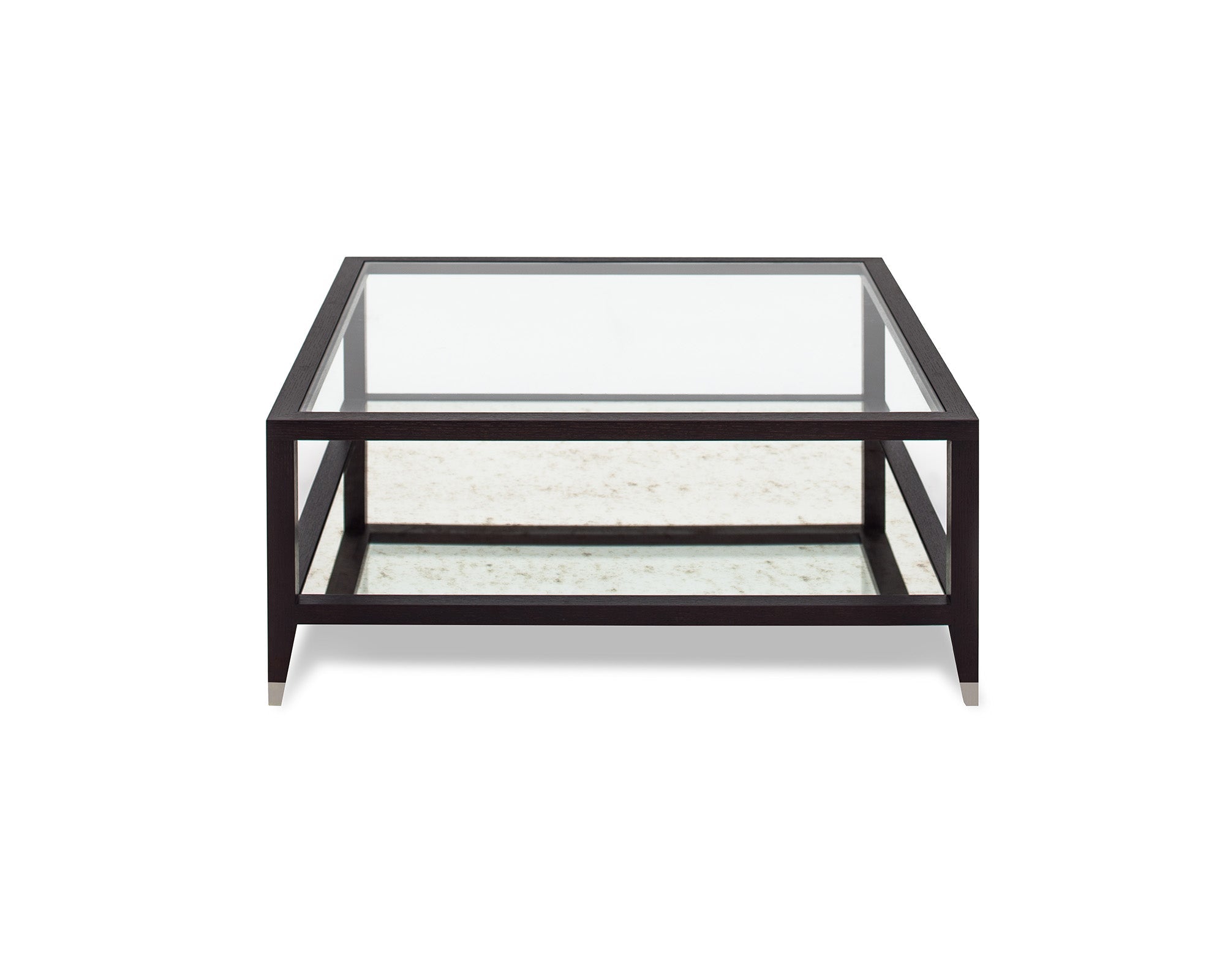 Milton Coffee Table - Wenge/Brass Cups