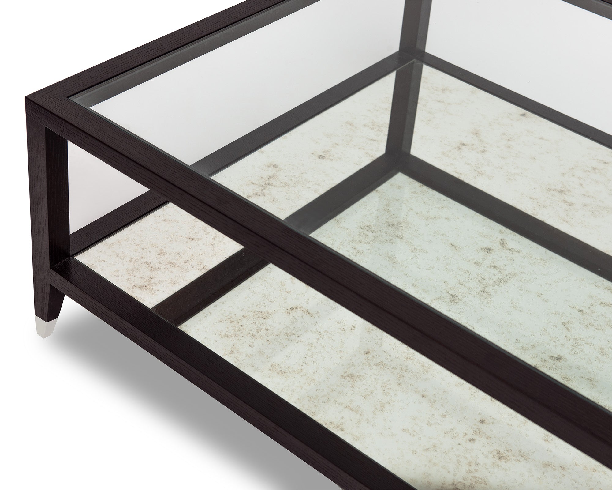 Milton Coffee Table - Wenge/Brass Cups