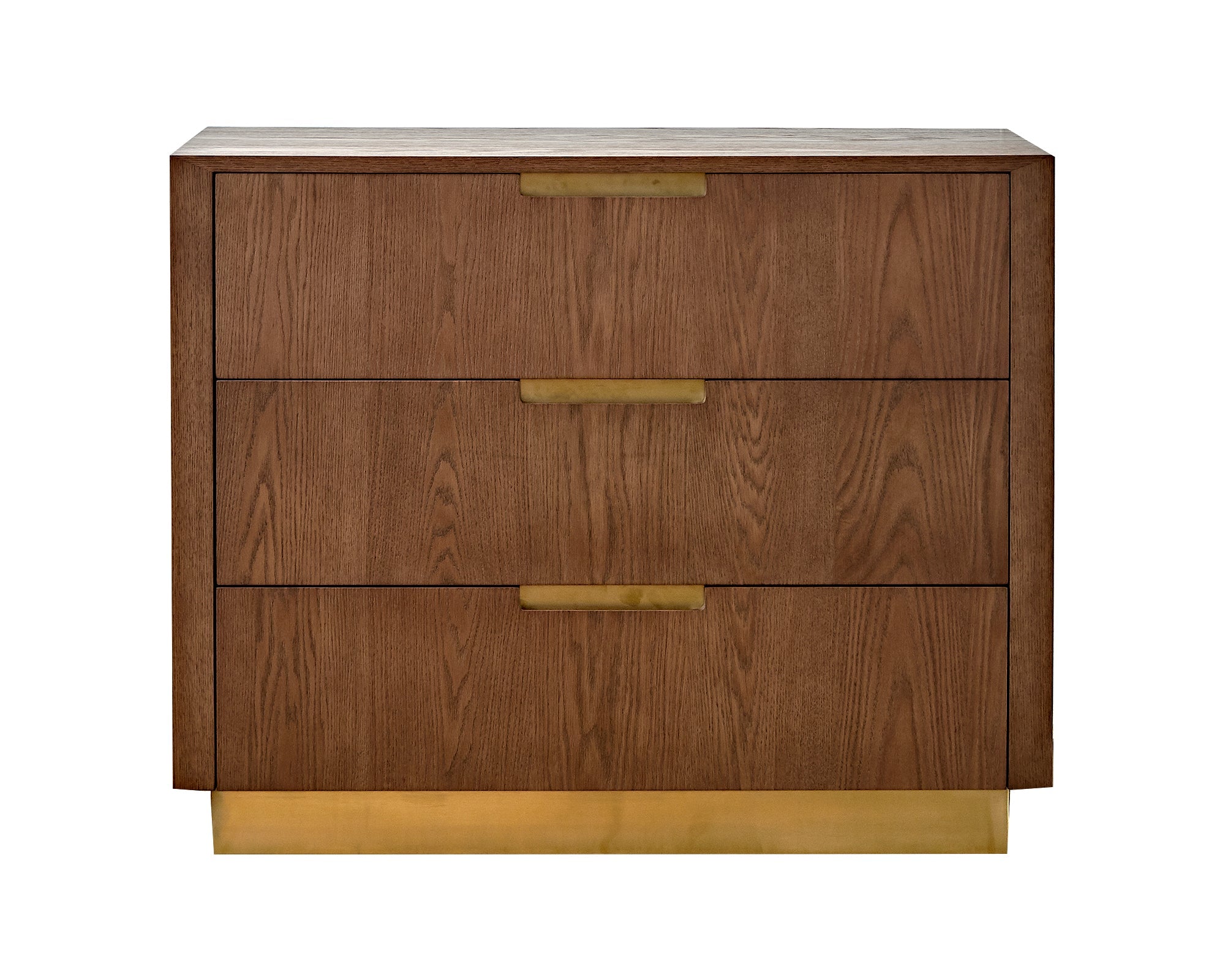 Balkan Chest Of Drawers - Classic Brown/Brushed Brass