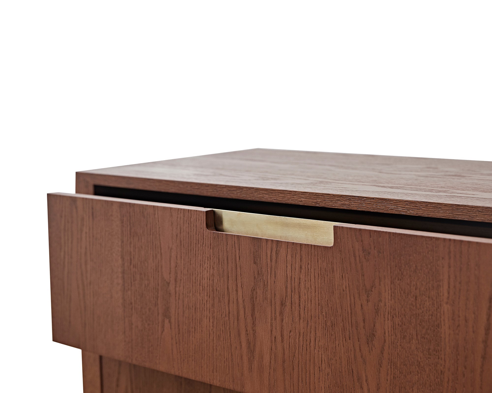 Balkan Chest Of Drawers - Classic Brown/Brushed Brass