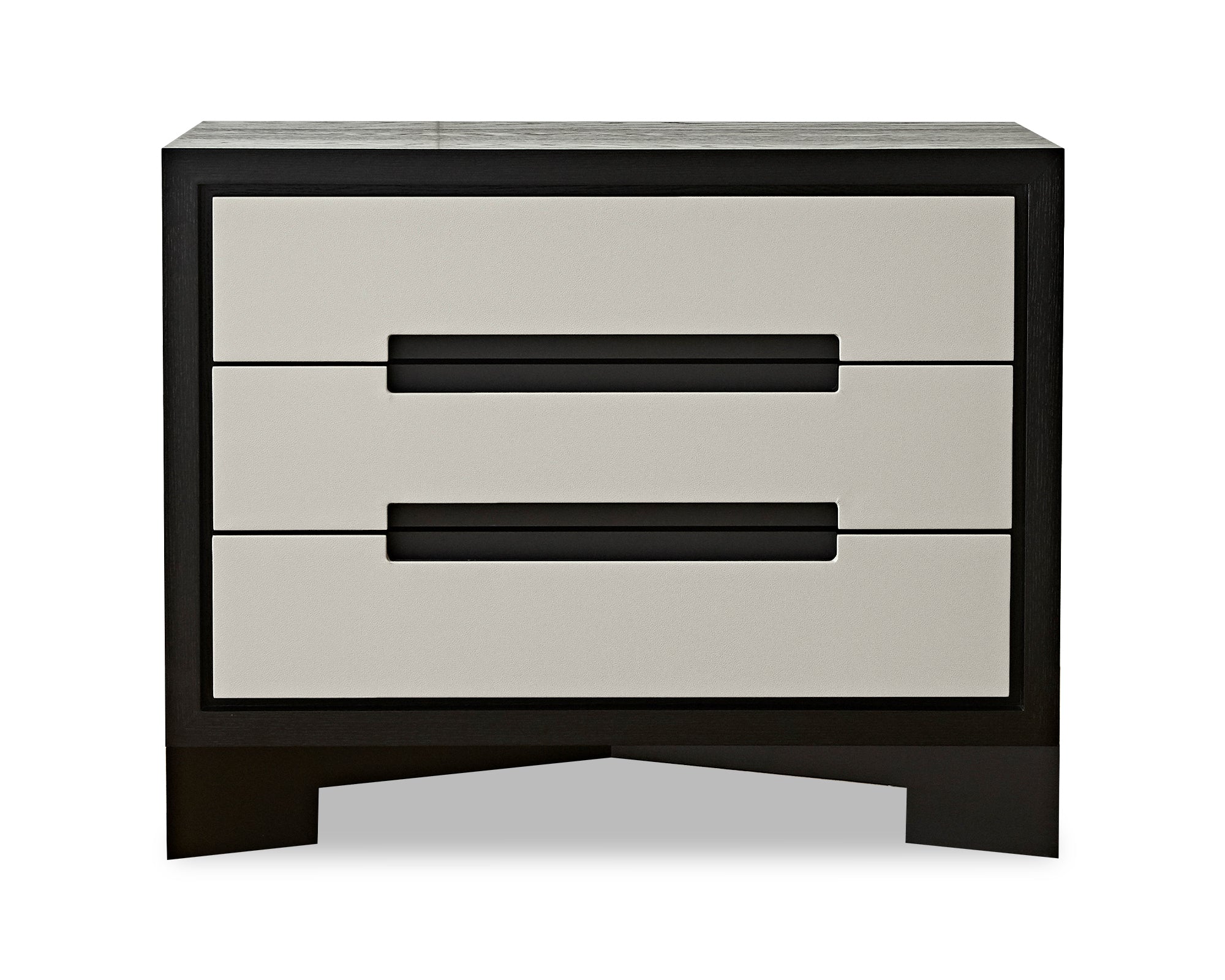 Ardel Chest Of Drawers  - Grey Leather Look/Wenge