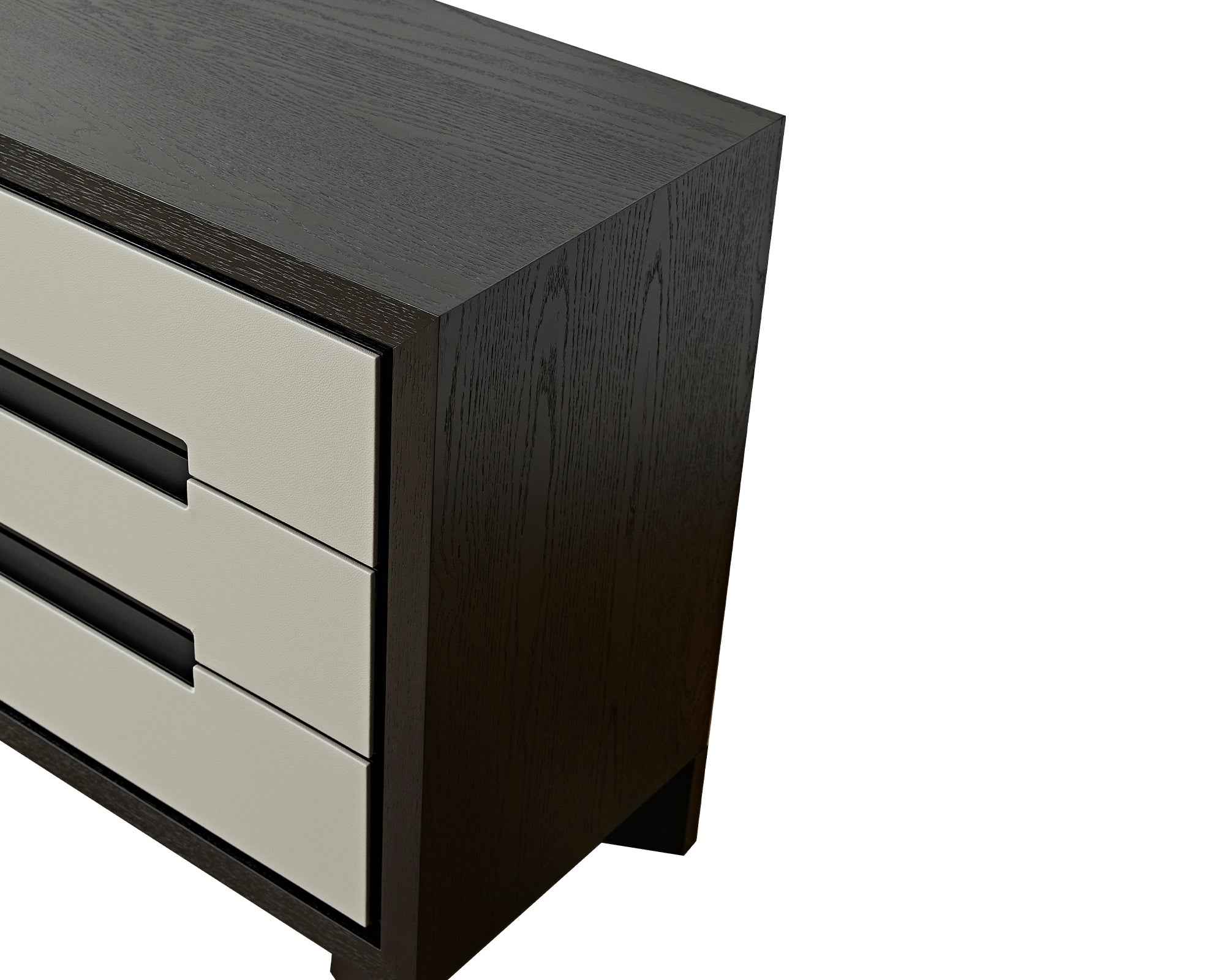 Ardel Chest Of Drawers - Grey Leather Look