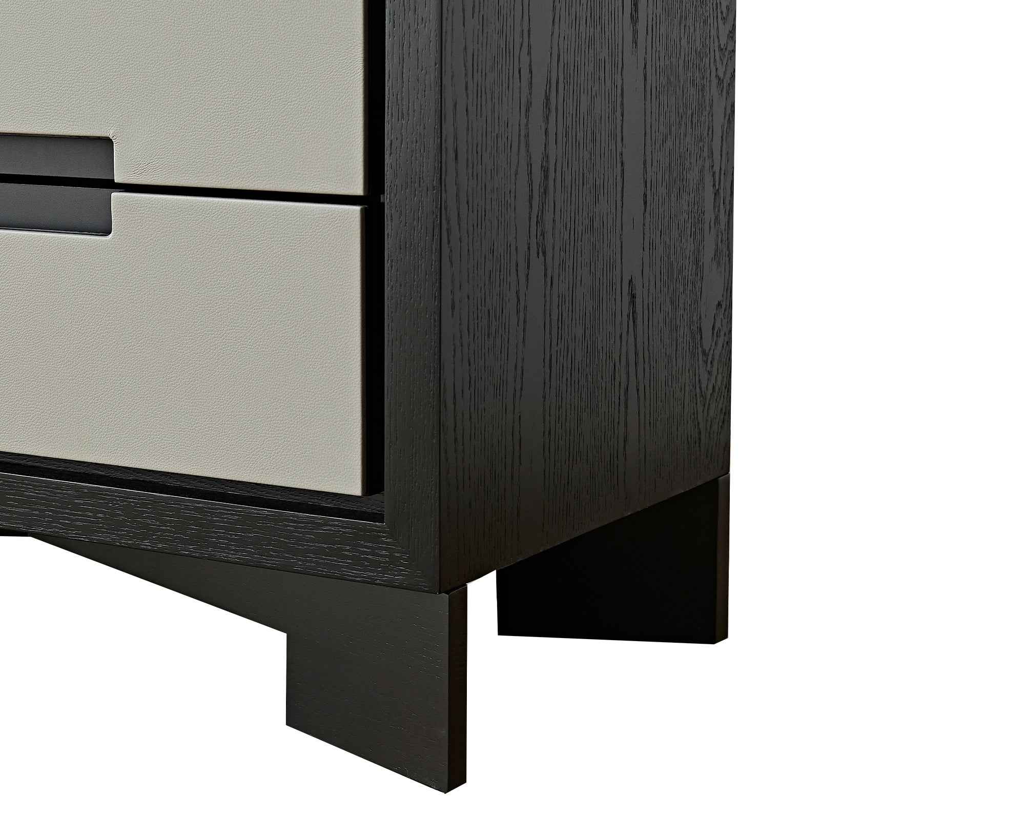 Ardel Chest Of Drawers - Grey Leather Look