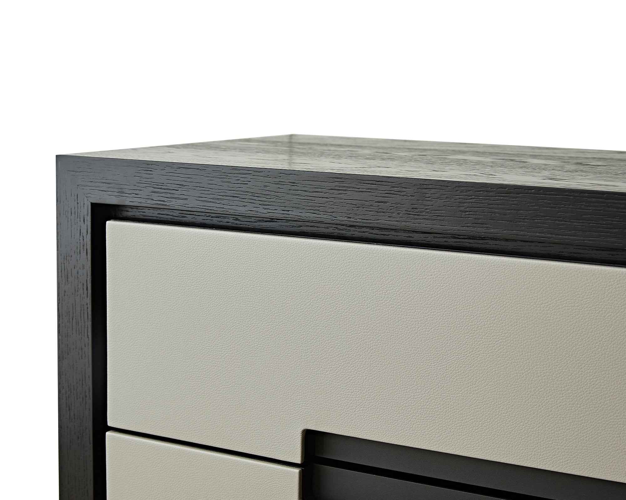 Ardel Chest Of Drawers - Grey Leather Look