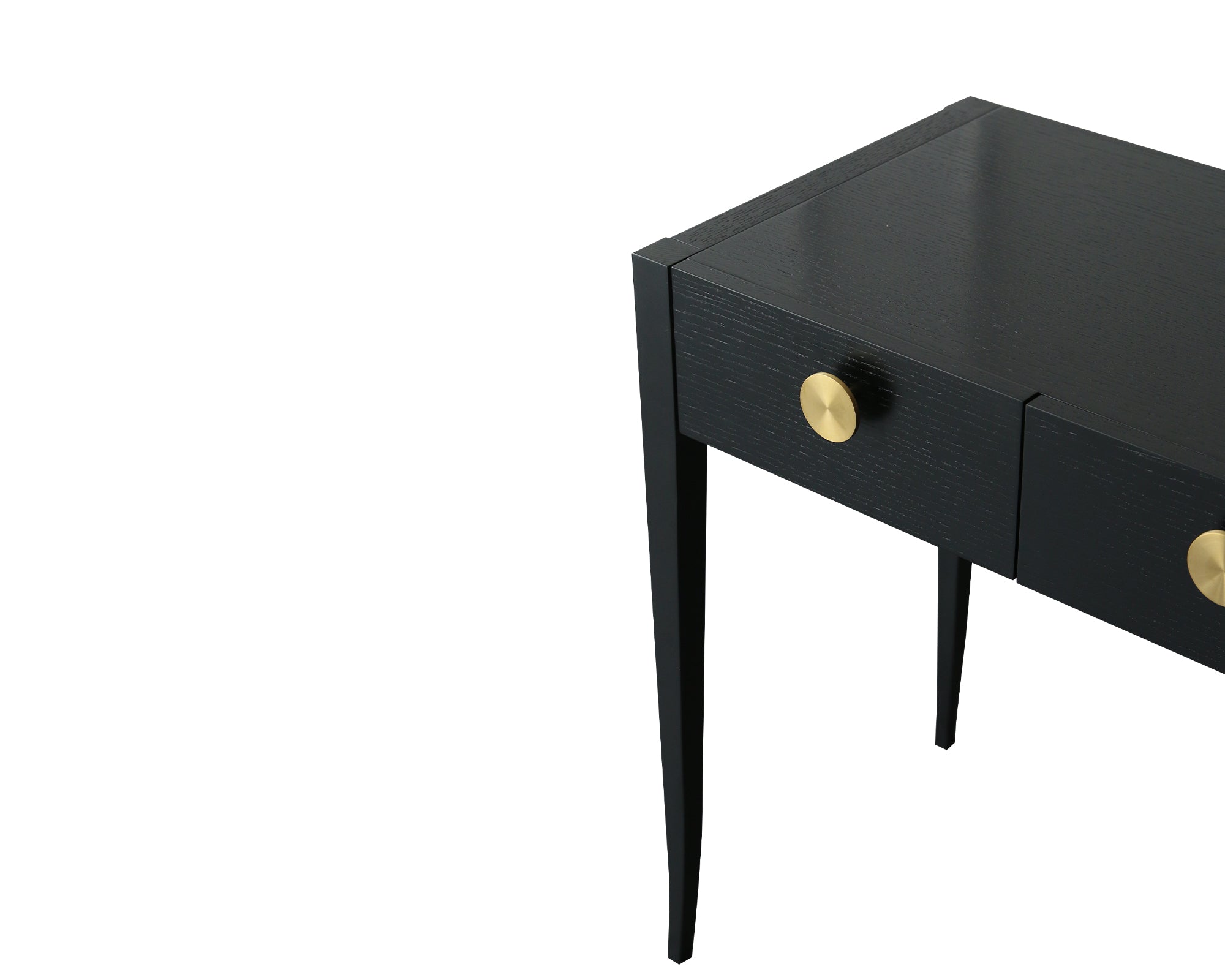 Orly Dressing Table - Wenge Oak/Gold