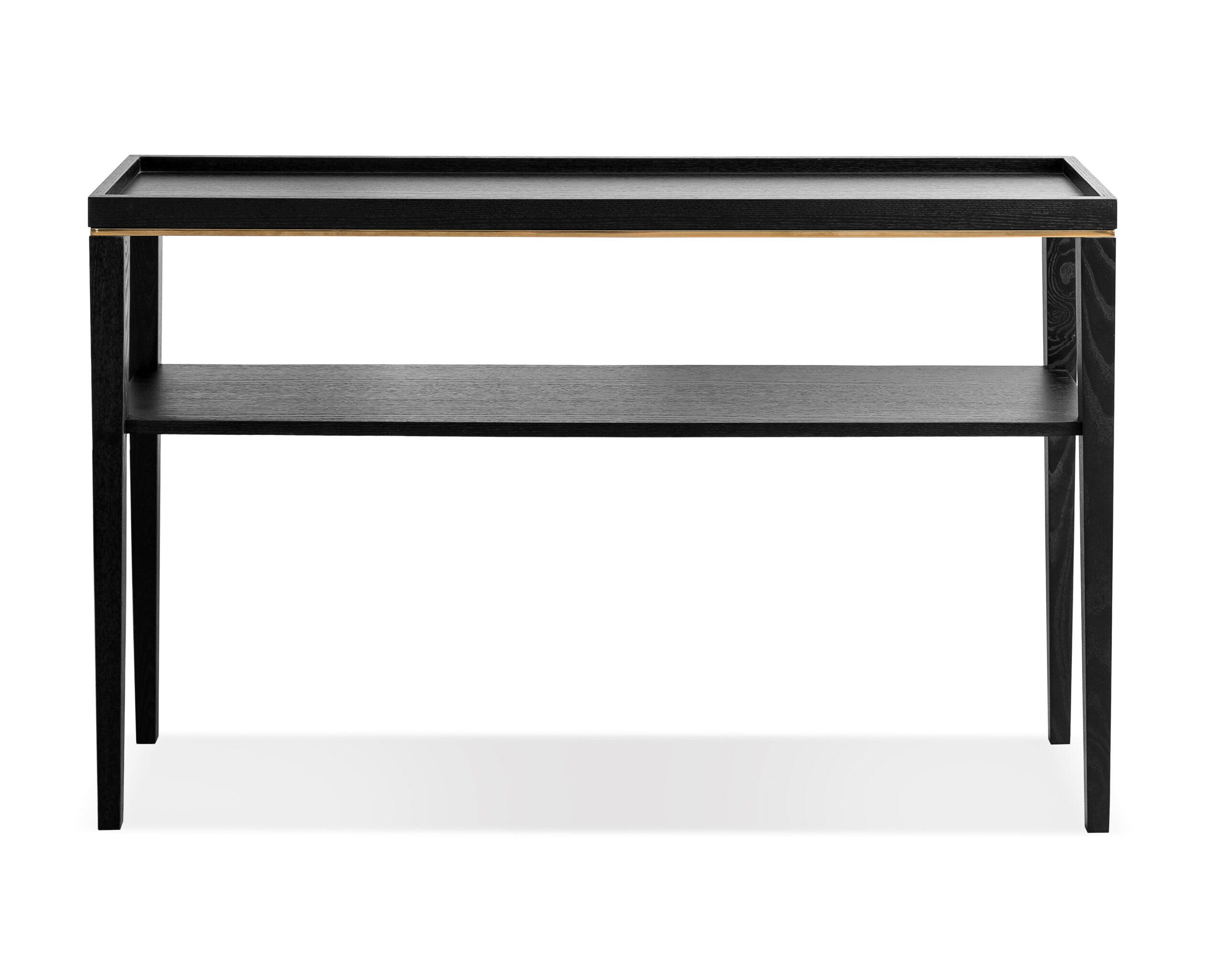 Otium Console Table - Wenge/Brushed Brass