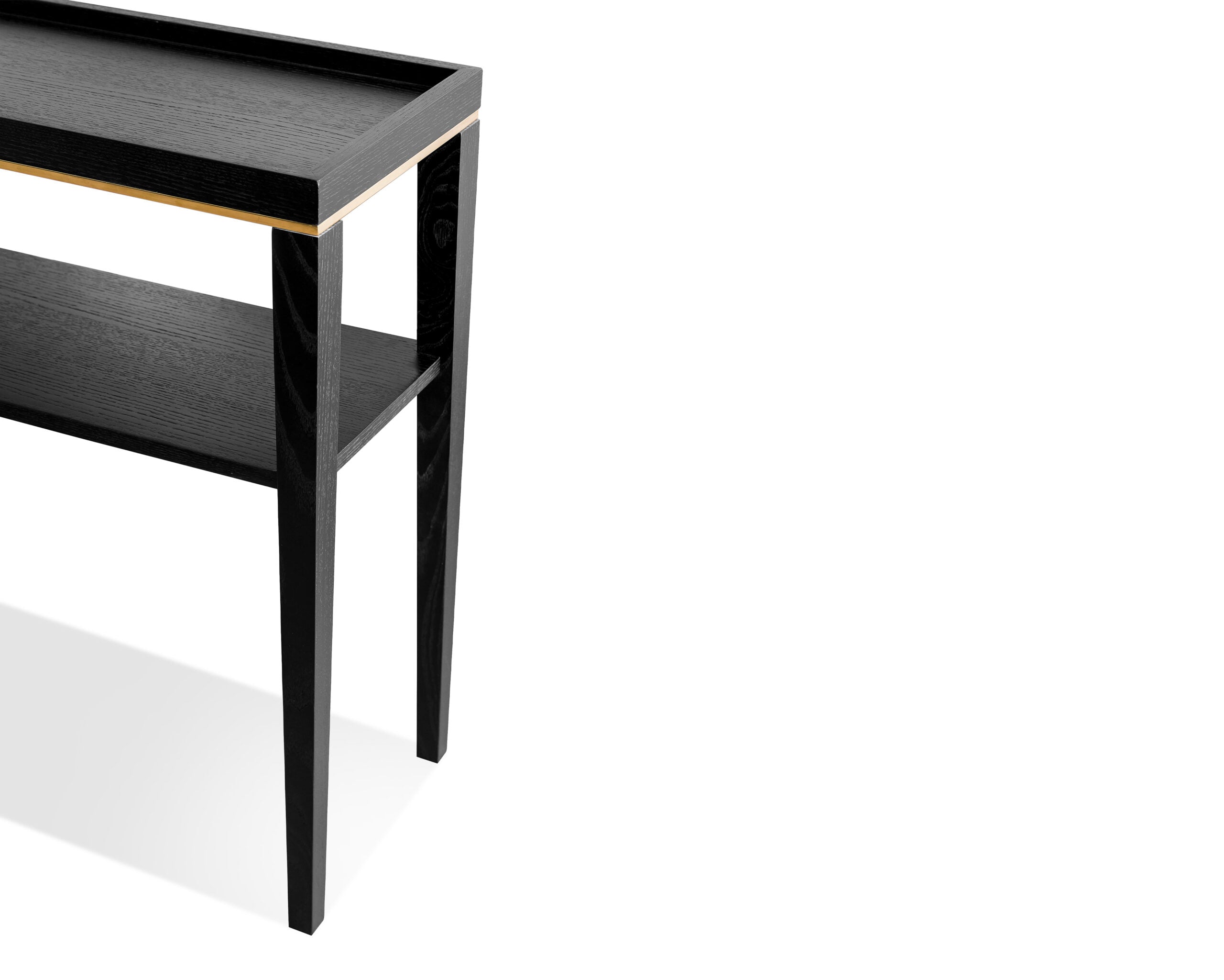Otium Console Table - Wenge/Brushed Brass