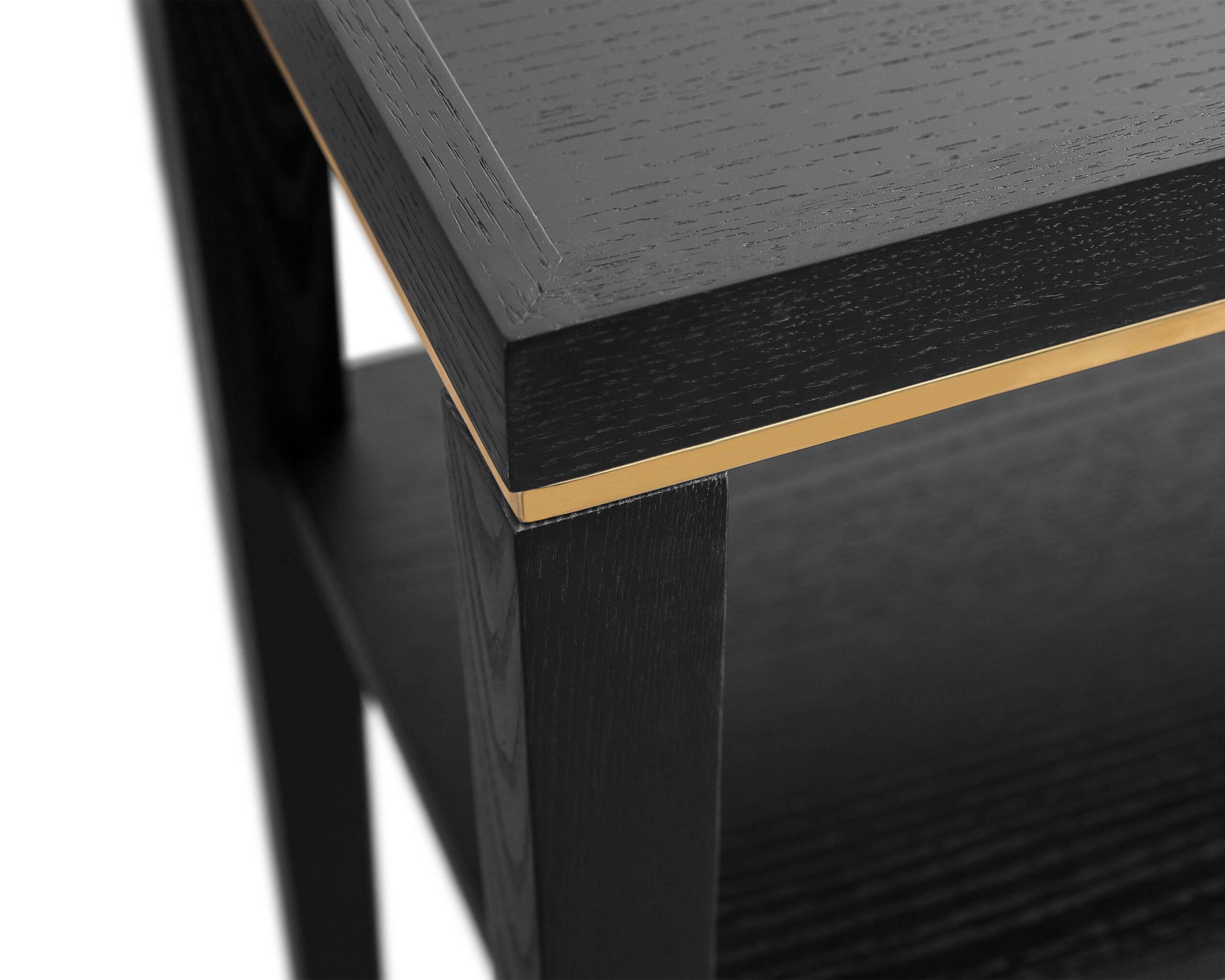 Otium Console Table - Wenge/Brushed Brass