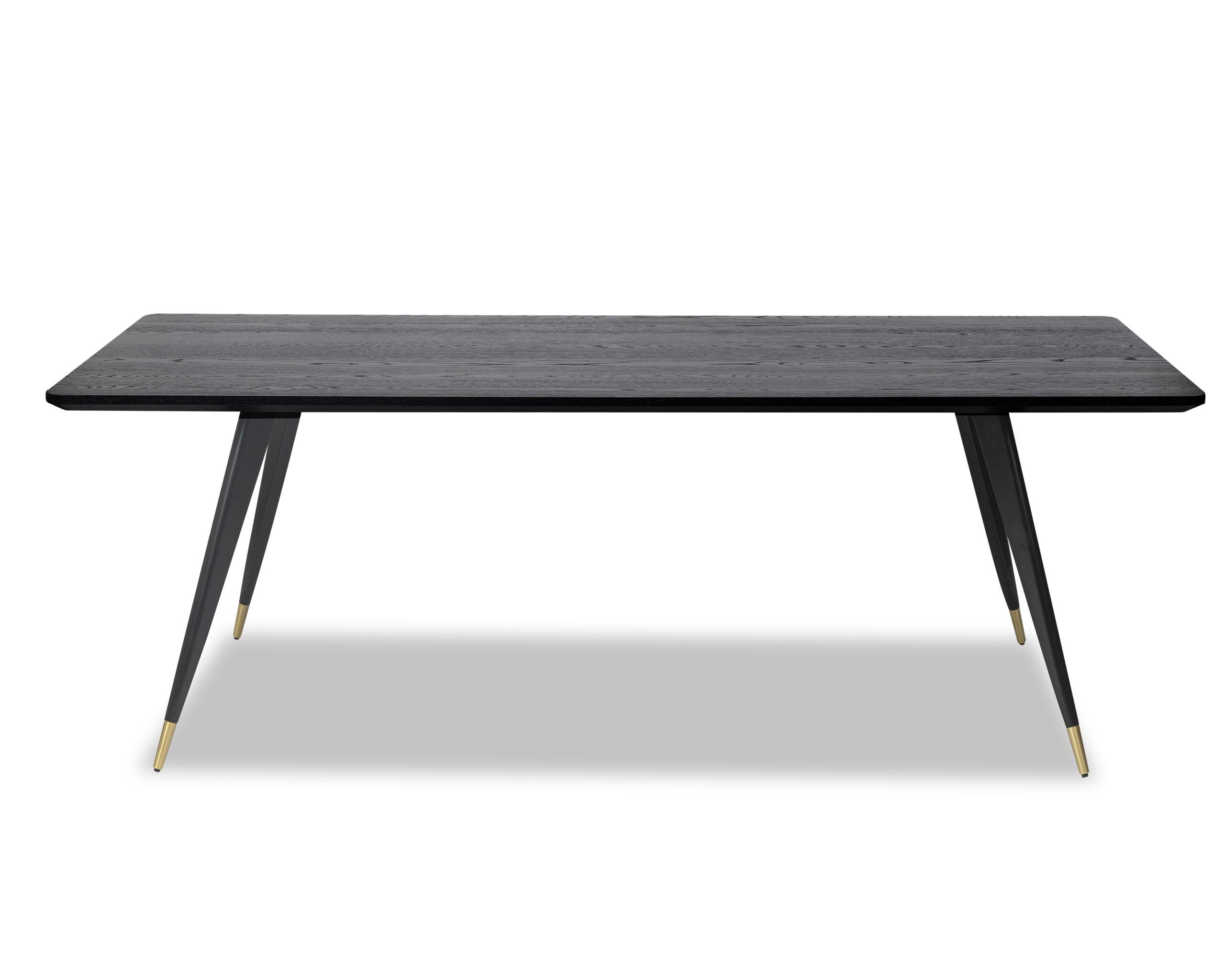Harley Dining Table - Wenge Oak/Brass