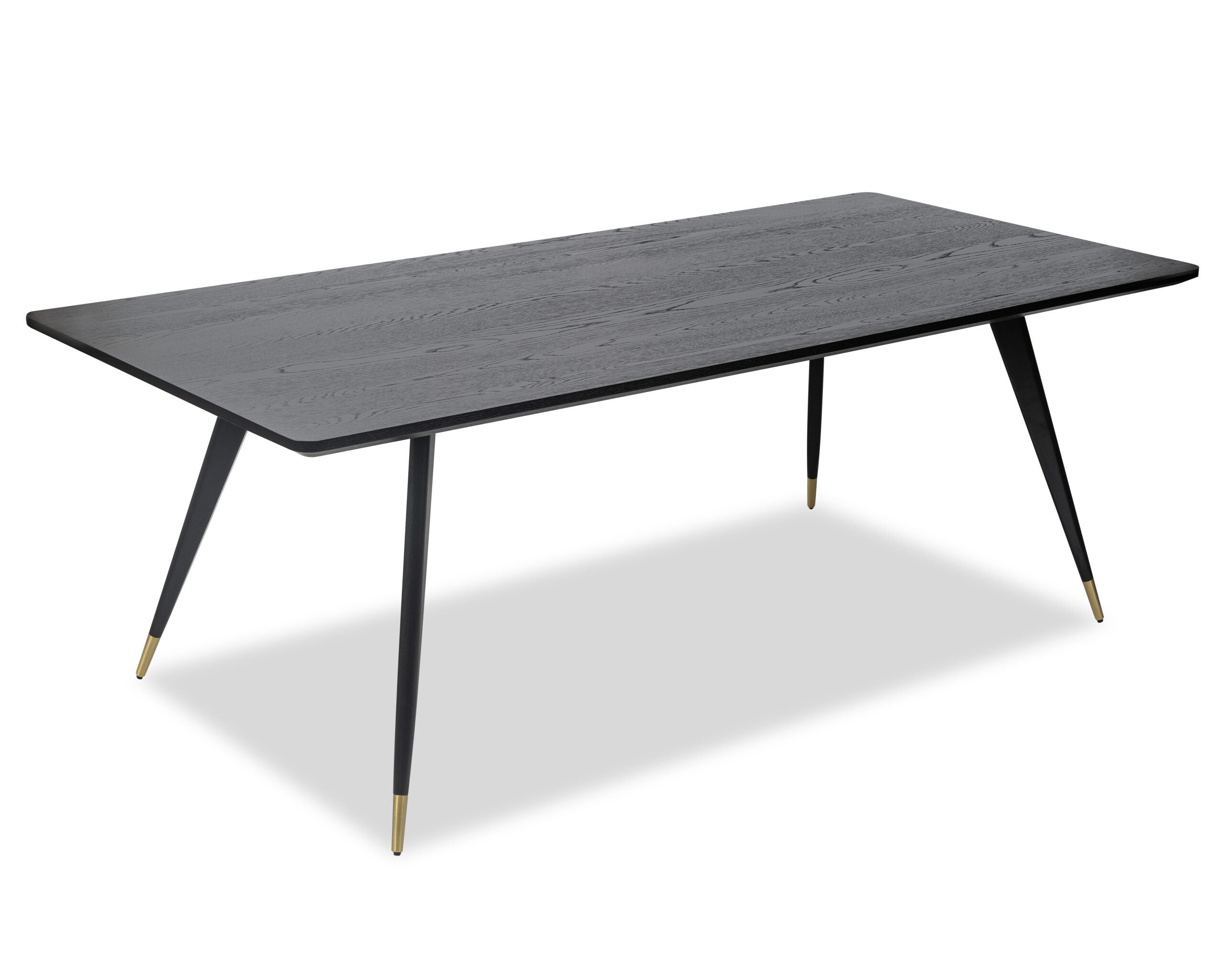 Harley Dining Table - Wenge Oak/Brass