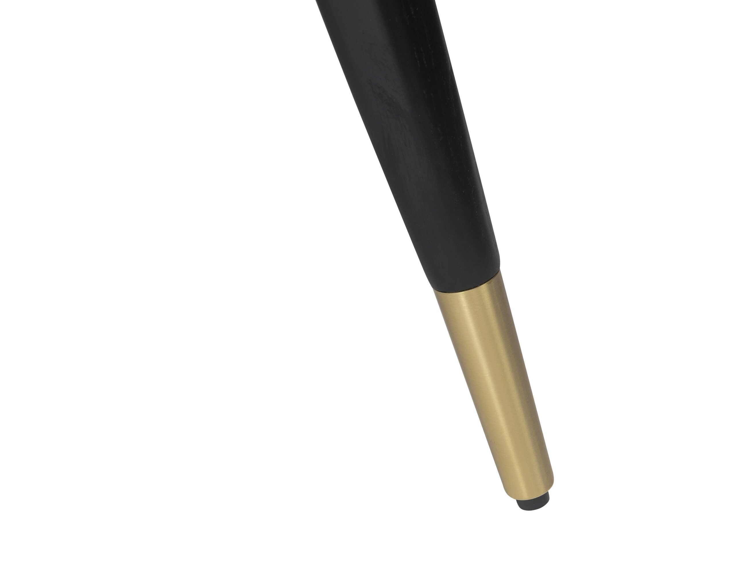 Harley Dining Table - Wenge Oak/Brass