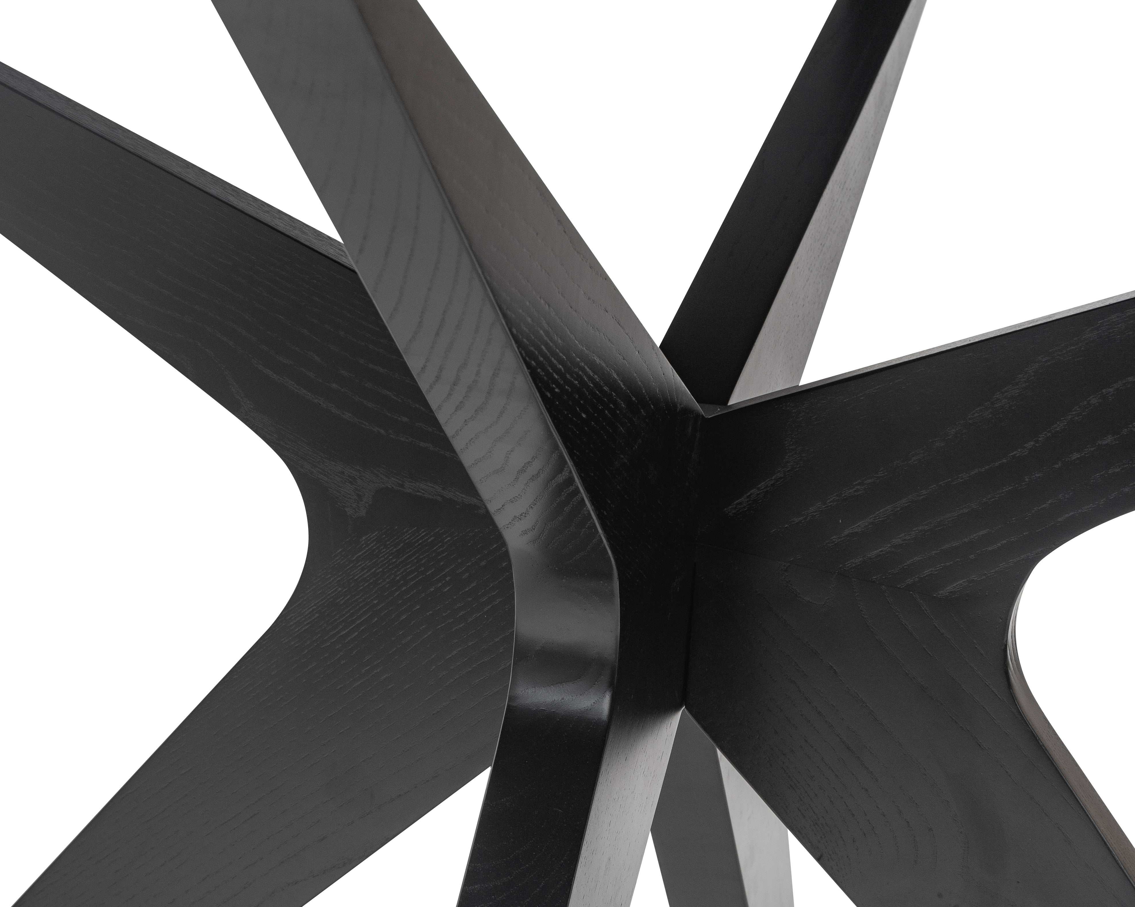 Anthology Dining Table D1500 - Wenge/Polished Brass