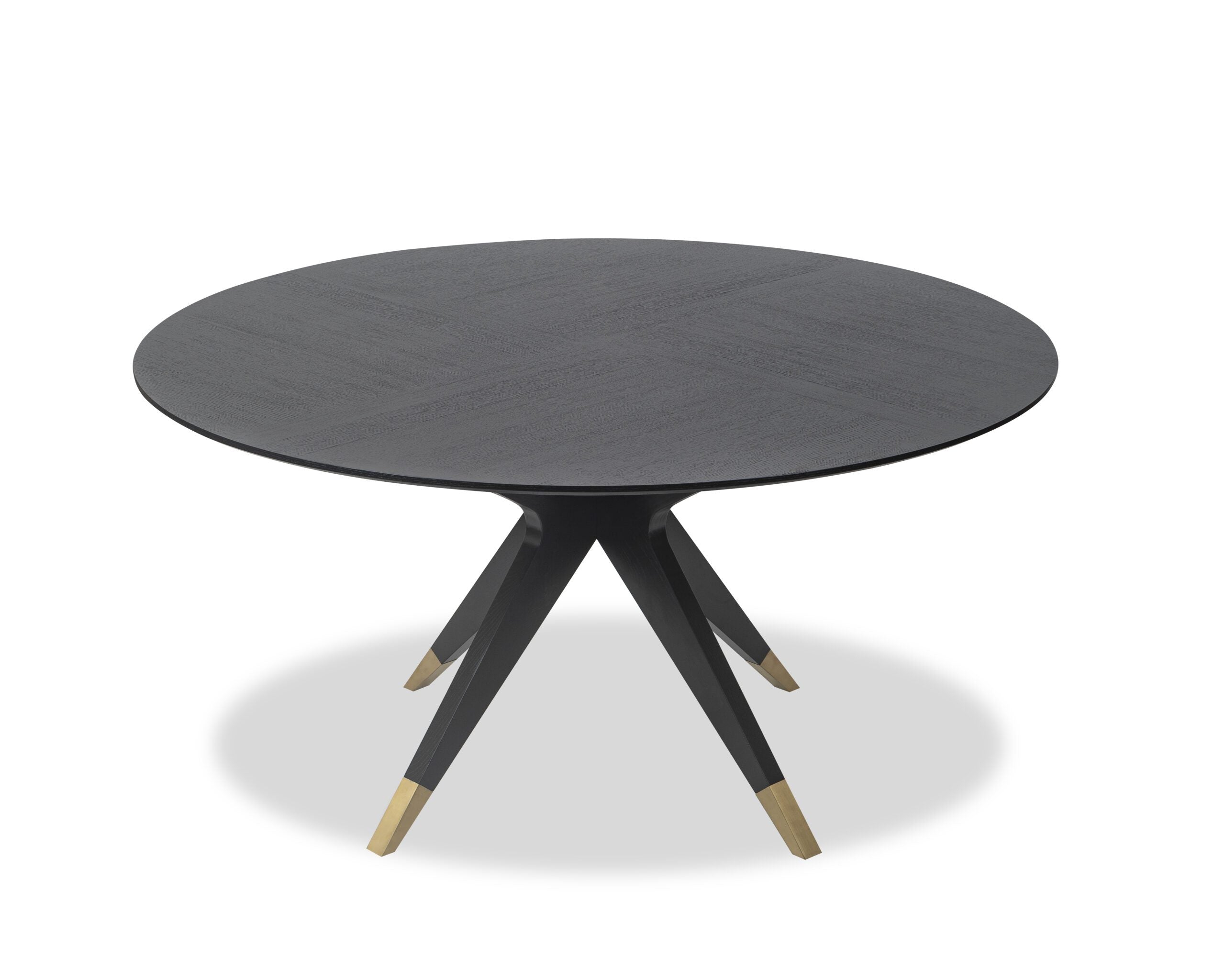 Anthology Dining Table D1300 - Wenge/Polished Brass