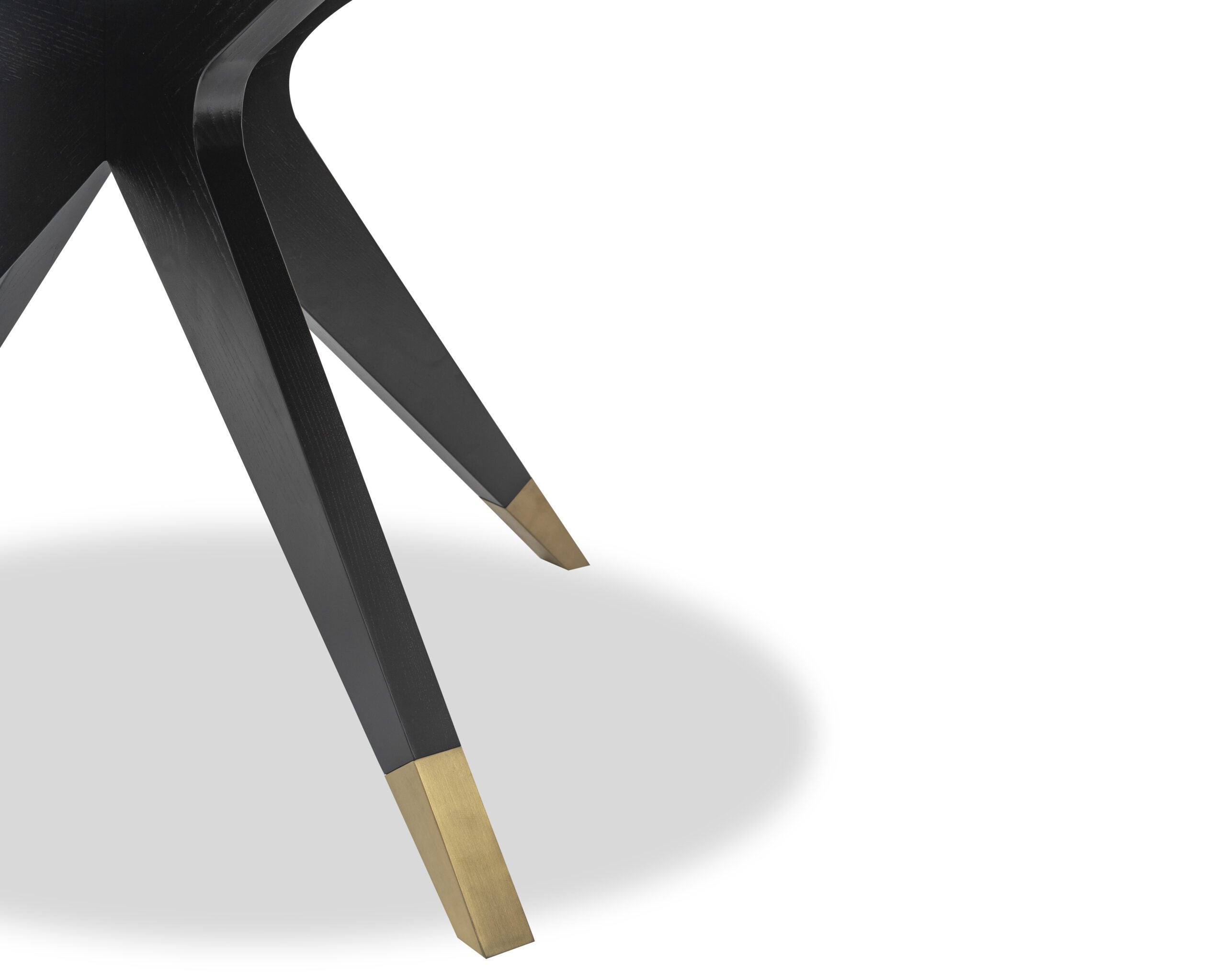 Anthology Dining Table D1300 - Wenge/Polished Brass