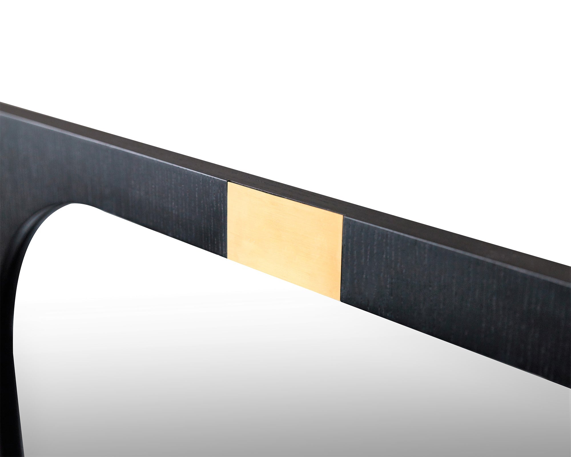 Arne Mirror  - Wenge Oak Venner With Gold Decoration