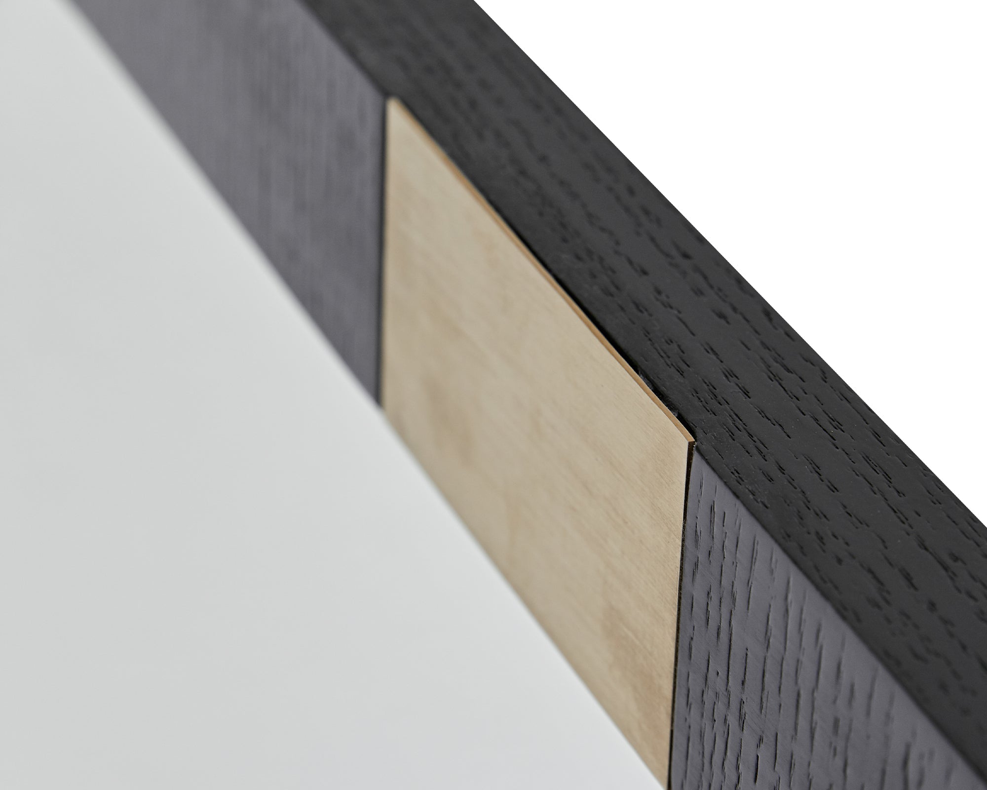 Arne Mirror  - Wenge Oak Venner With Gold Decoration