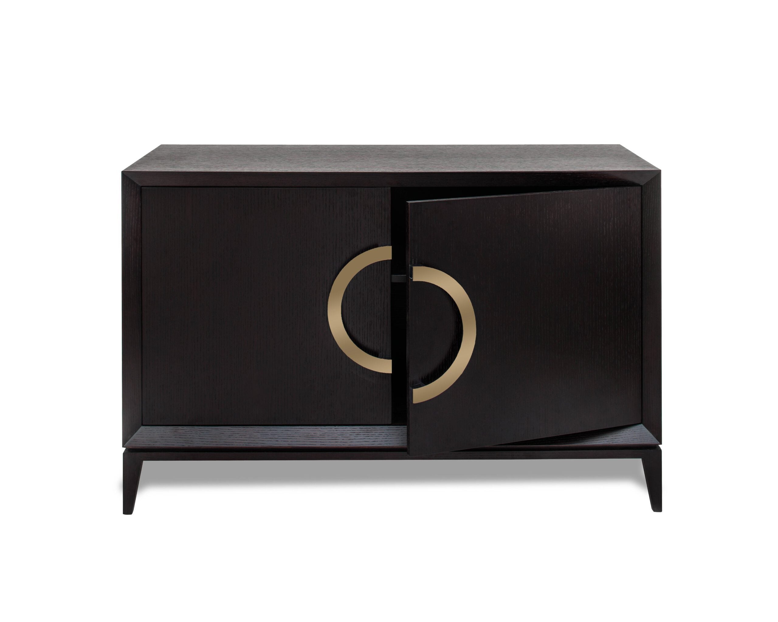 Rochel Sideboard - Wenge Oak/Gold Handles