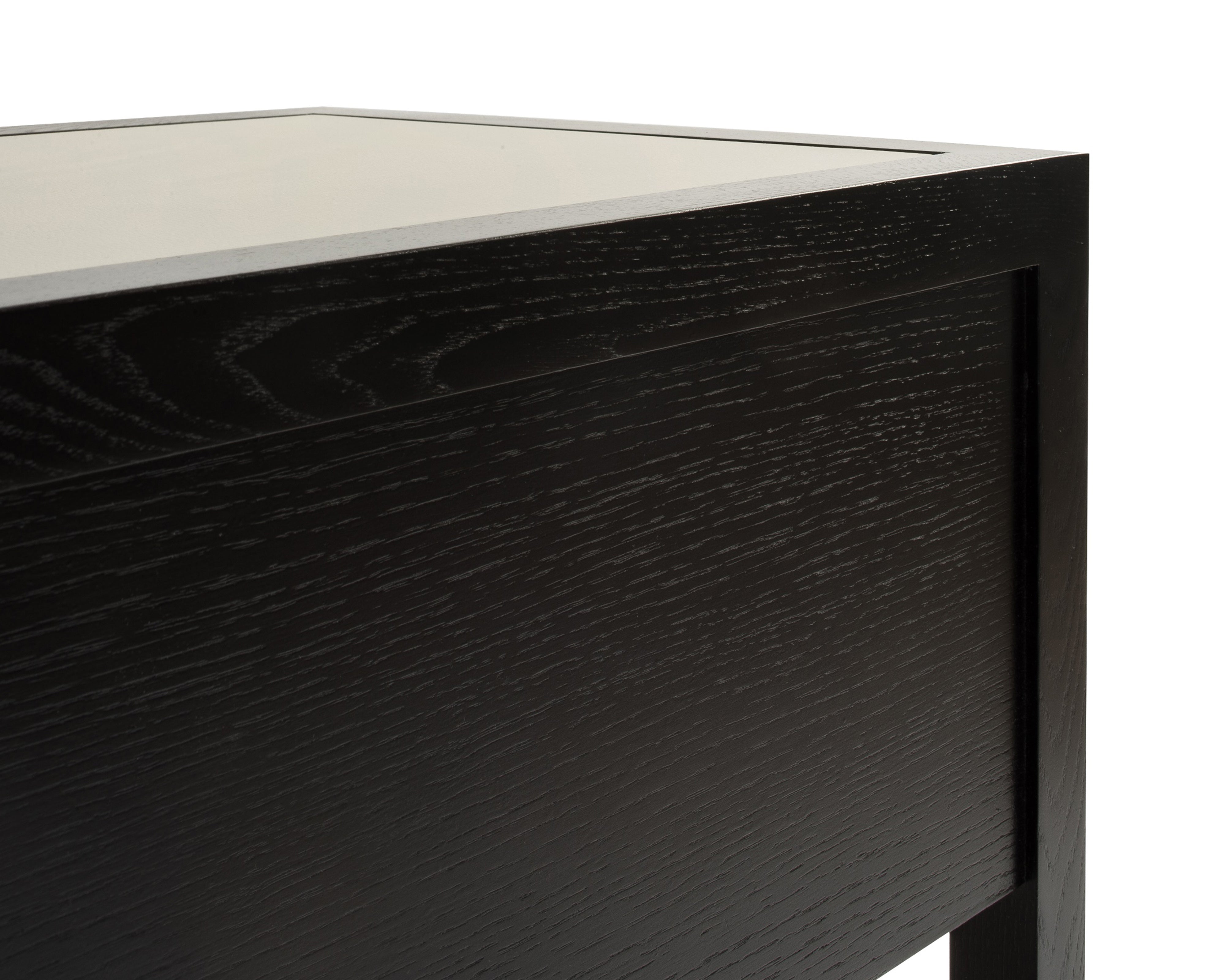 Roux Bedside Table - Taupe/Wenge