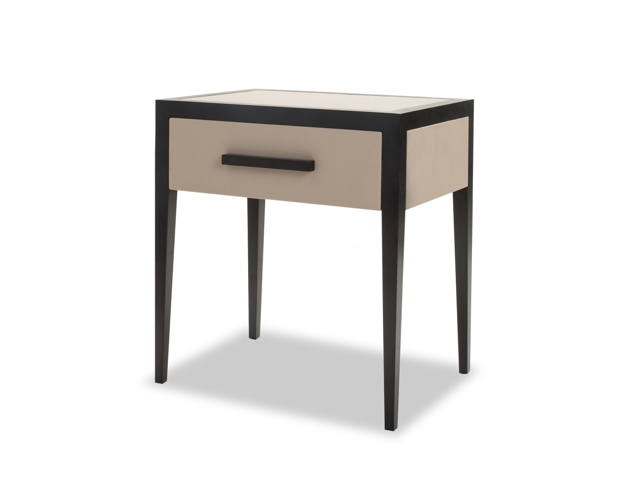 Liza Bedside Table  - Beige/Wenge