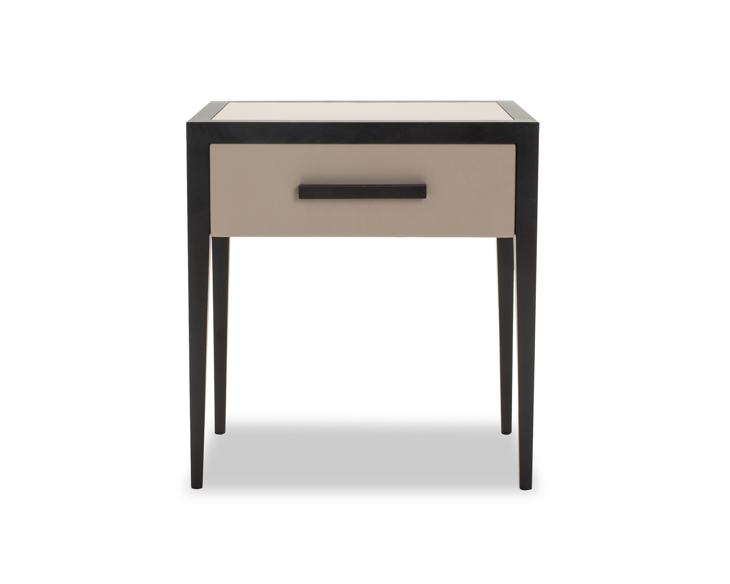 Liza Bedside Table  - Beige/Wenge