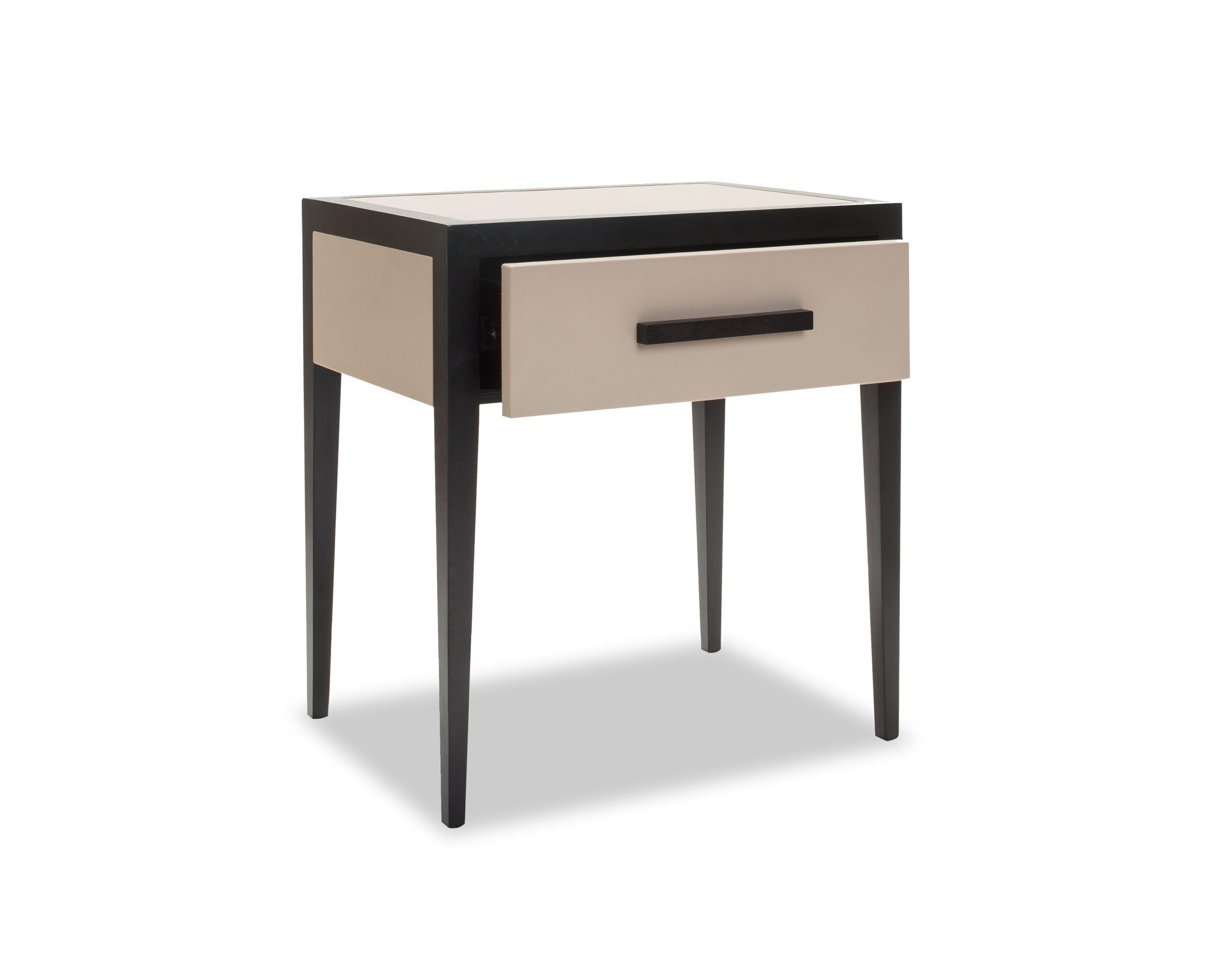 Liza Bedside Table  - Beige/Wenge