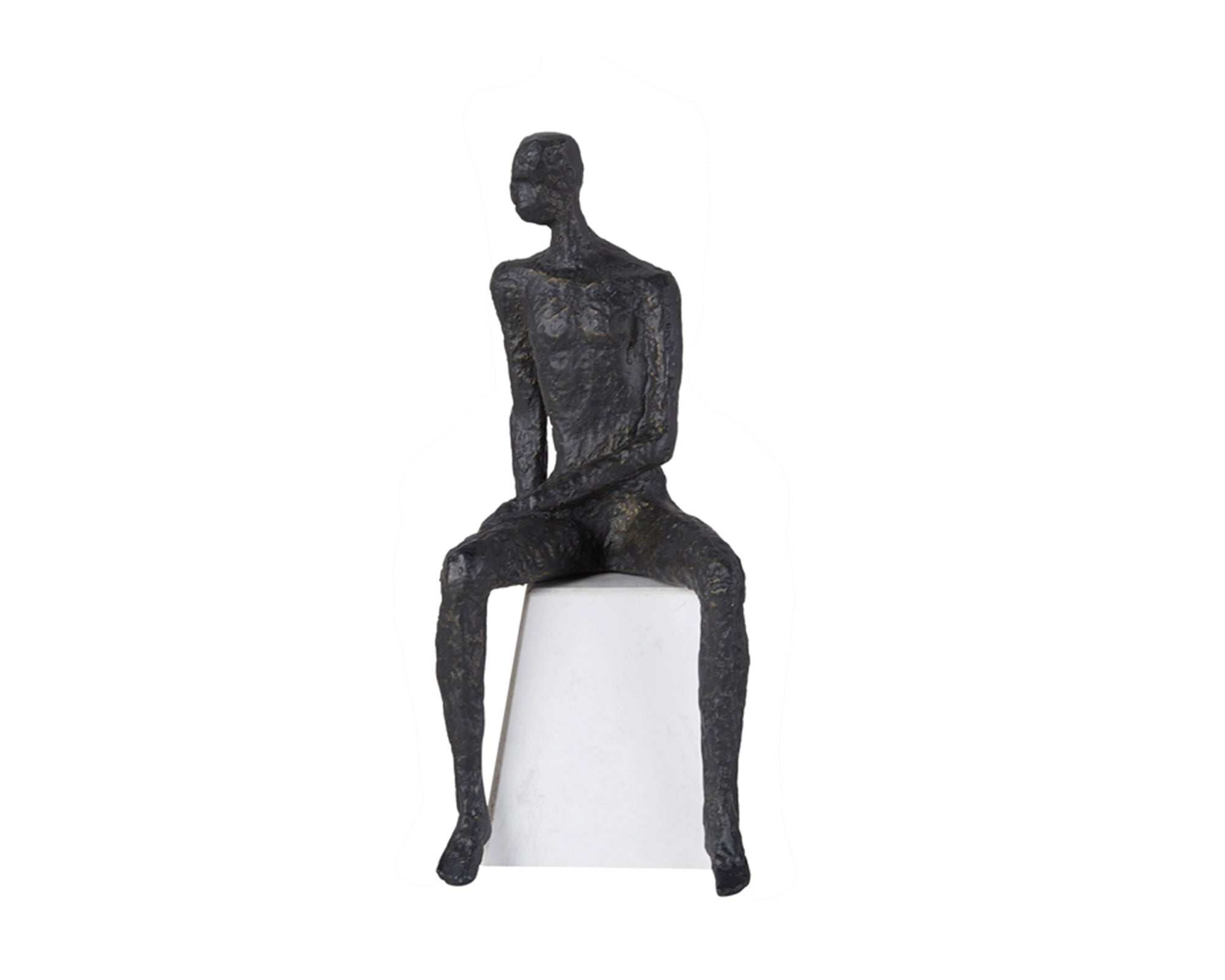 Penseur I - Dark Bronze Iron Figure