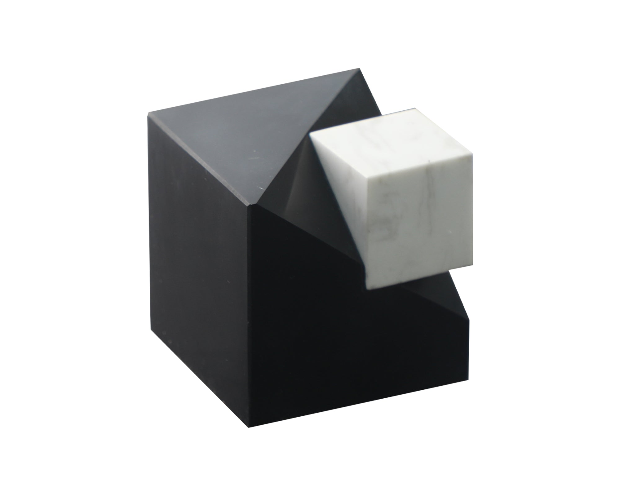 Cubic I Table Decoration - Black and White Marble