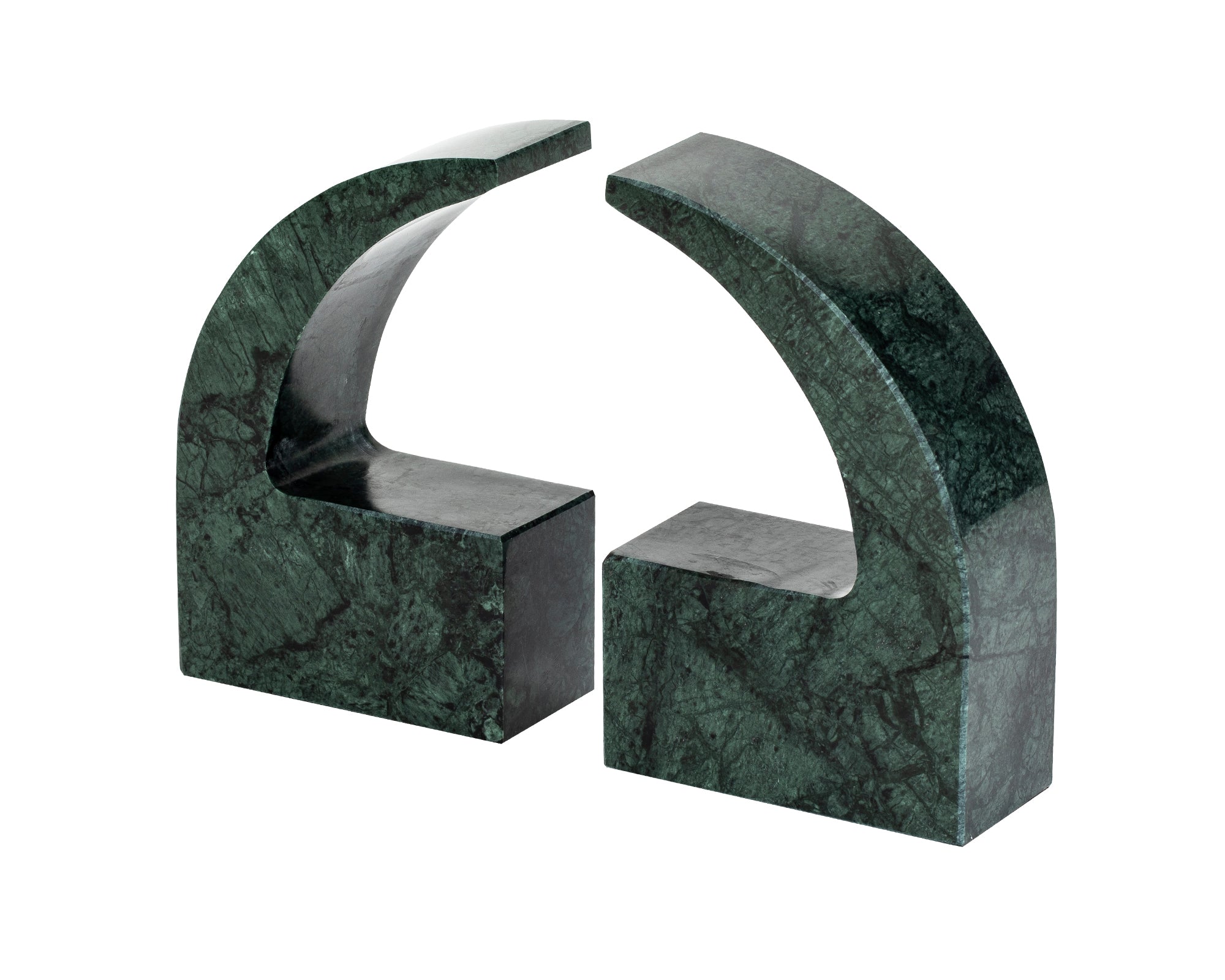 Calon II Bookend - Green Marble