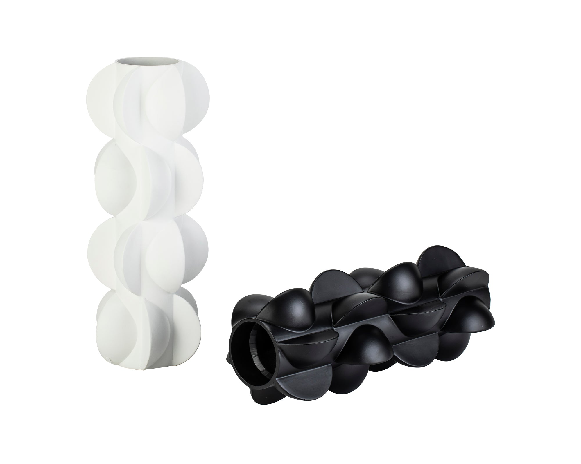 Pillaton I Vase - White Acrylic