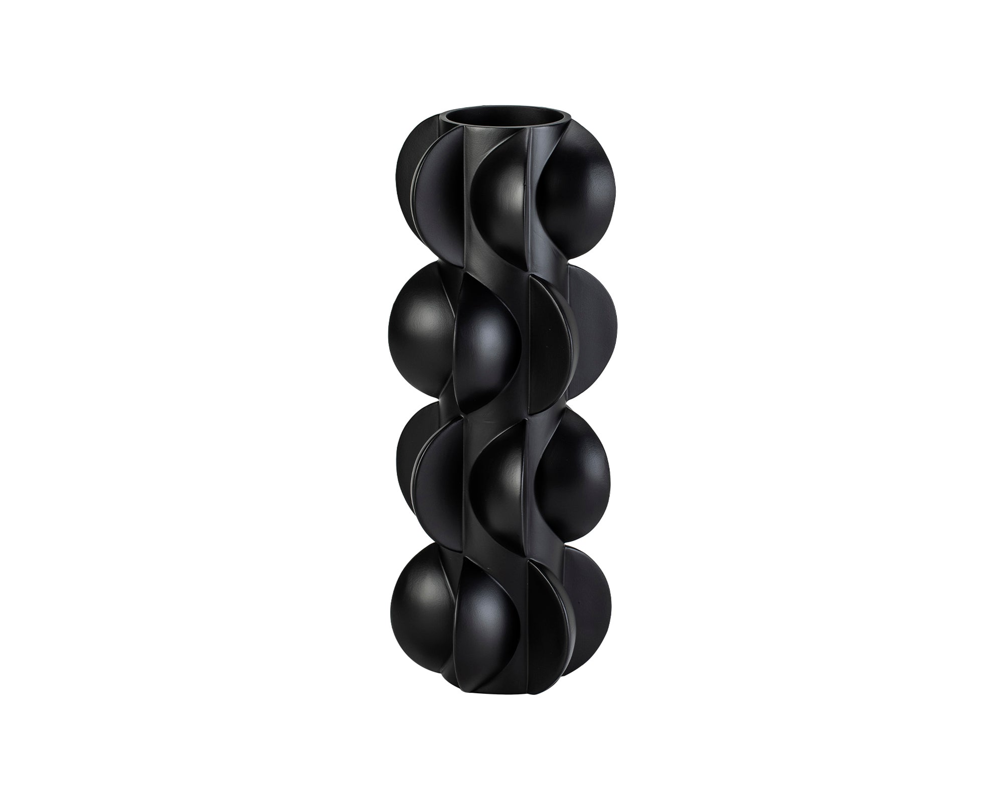 Pillaton II Vase - Black Acrylic