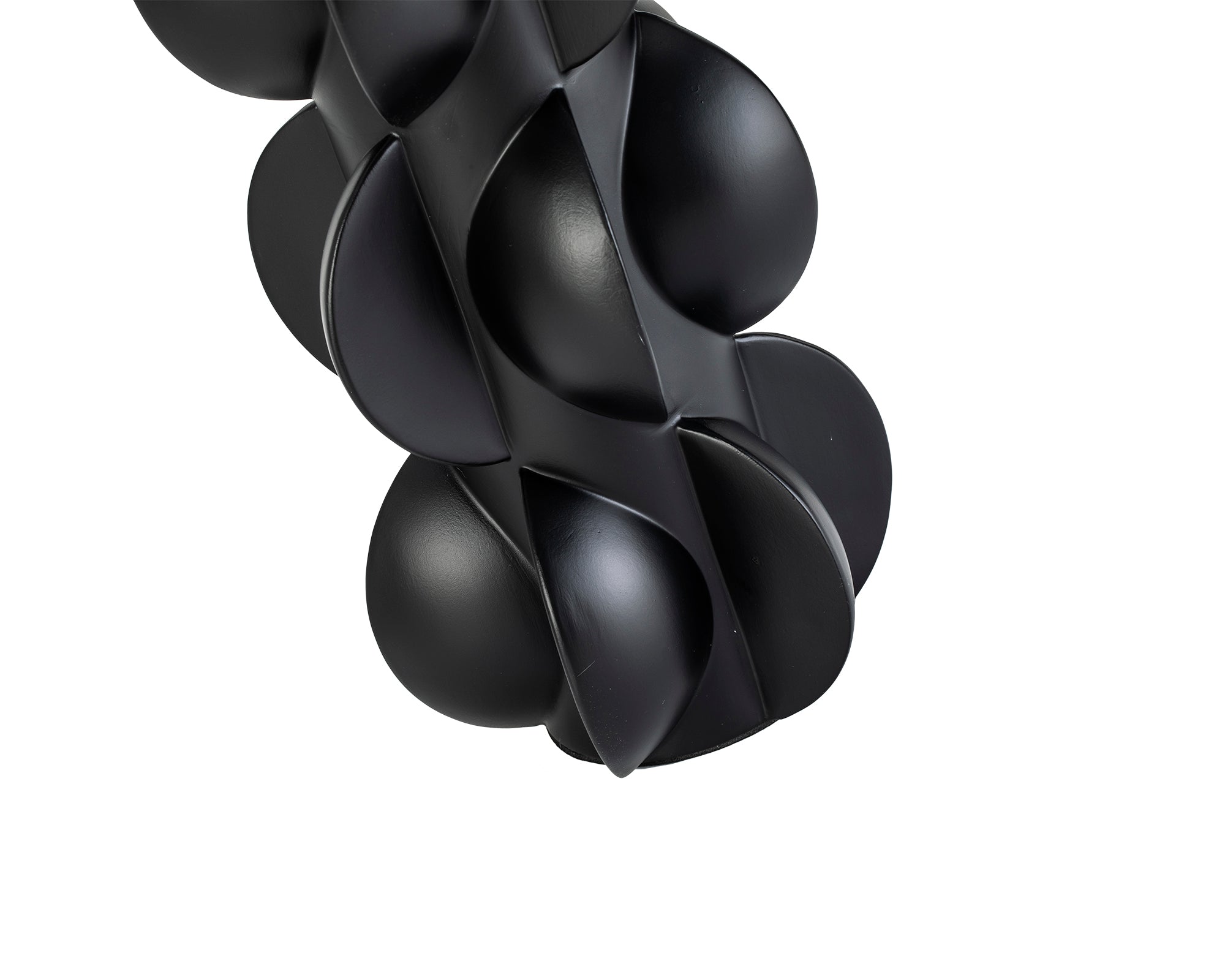 Pillaton II Vase - Black Acrylic