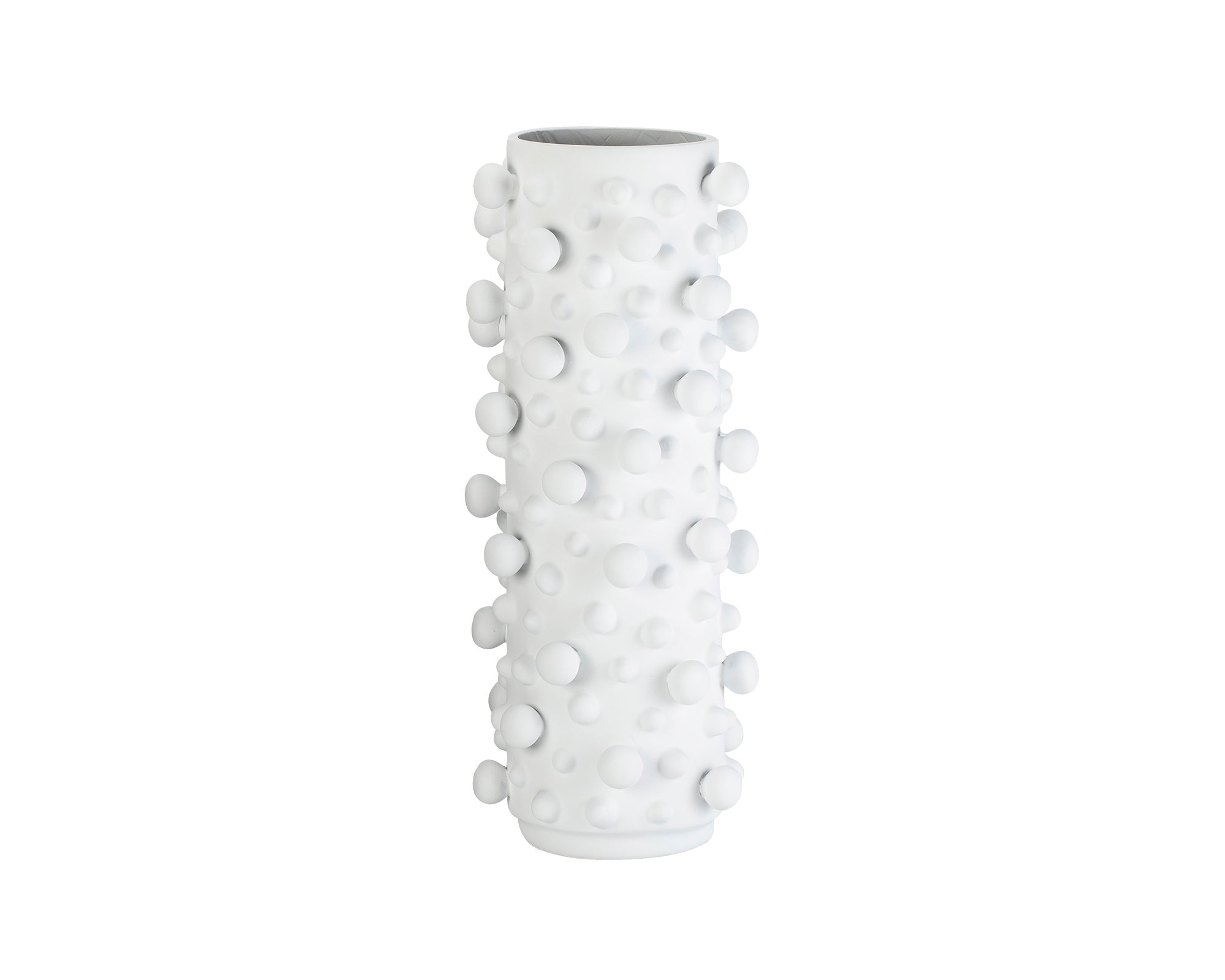 Bobble White Vase - White