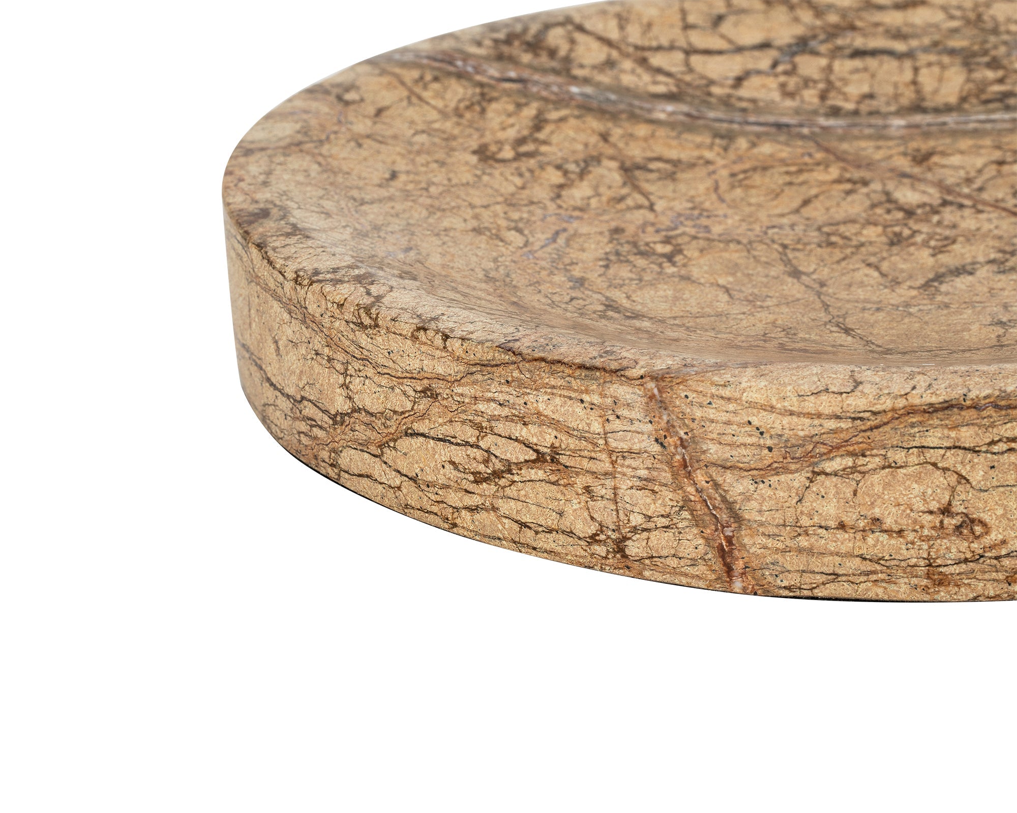 Peso Tray - Sahara Brown Marble