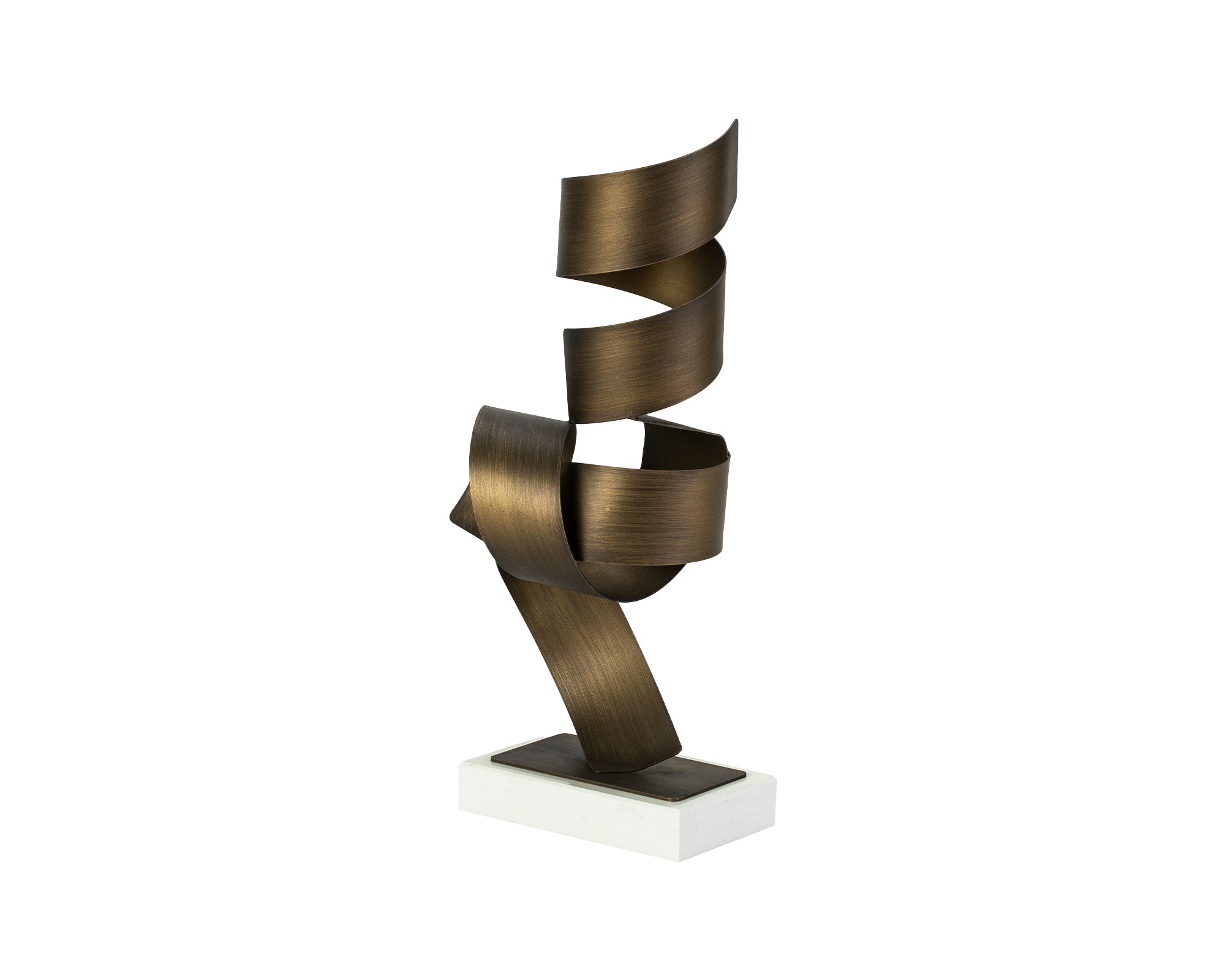 Clavo Table Decoration - Bronze Steel and White