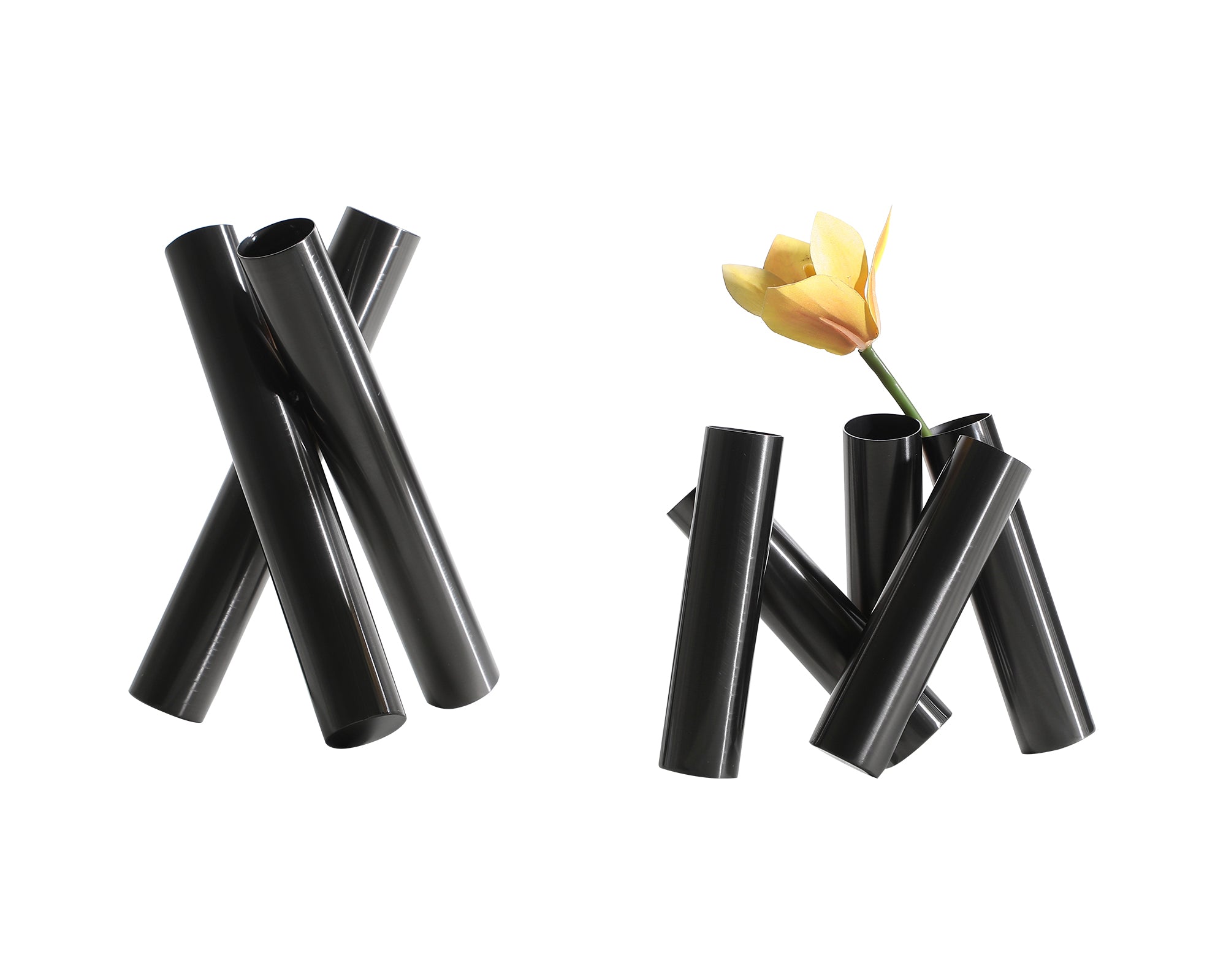 Rex Vase Large - Black Stainless Steel