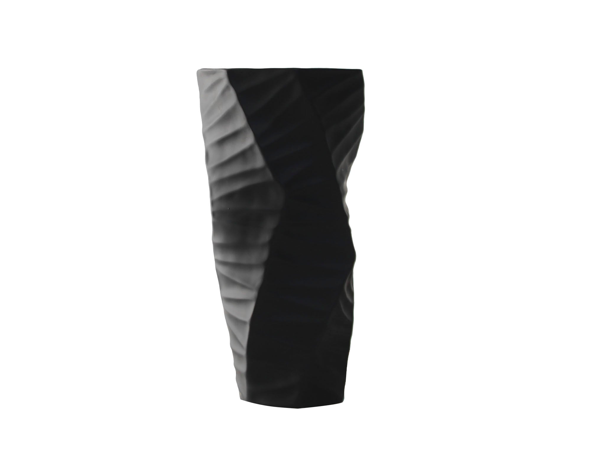 Ivor Vase  -  Black Resin