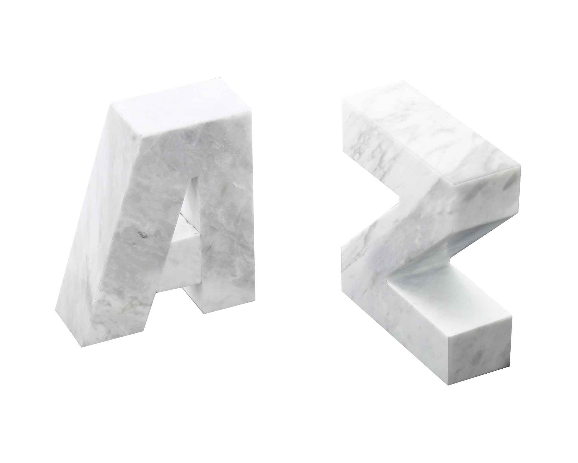 AZ Bookend - White