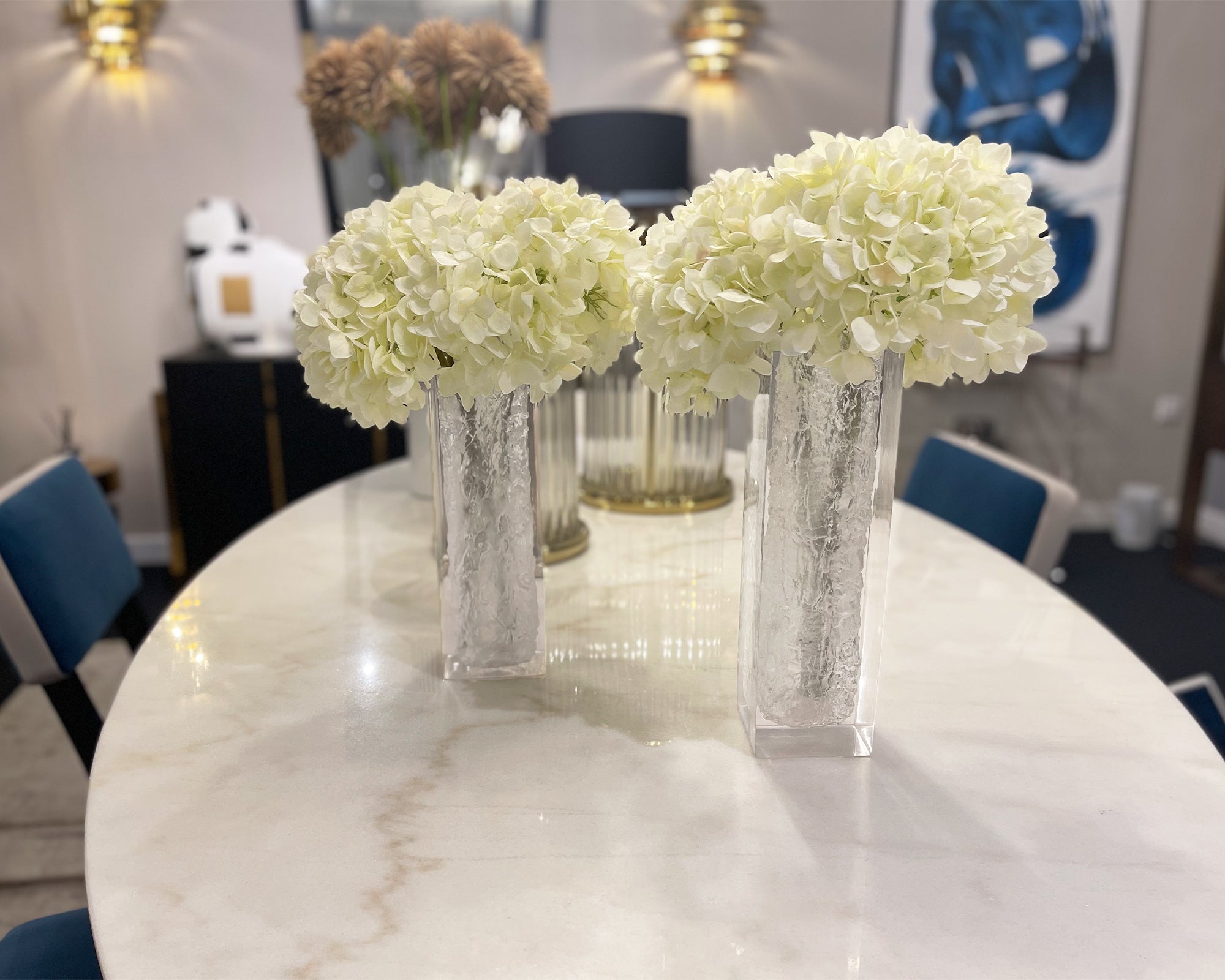 Moore Large Vase - Clear Resin