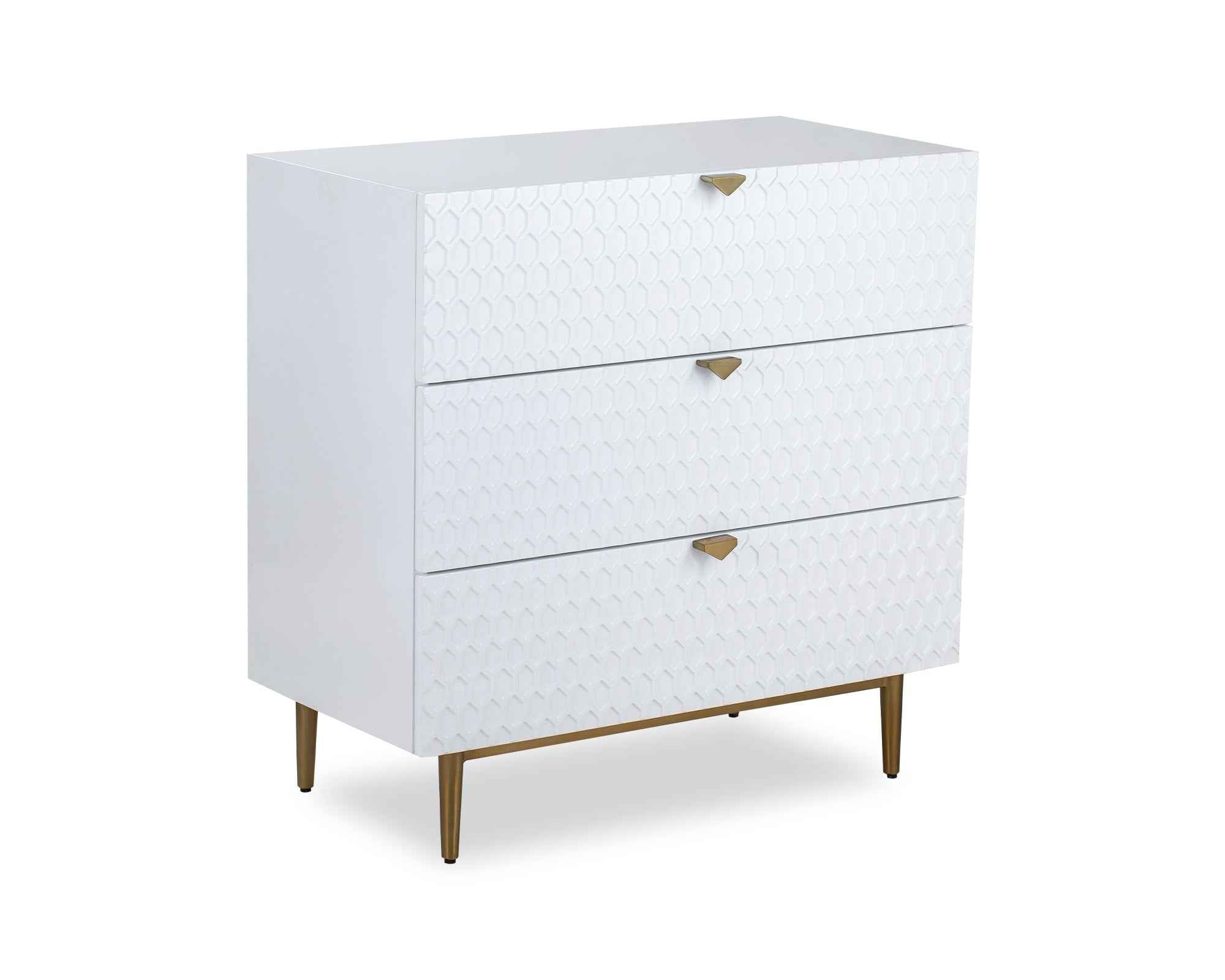 Bolero Chest Of Drawers - White High Gloss