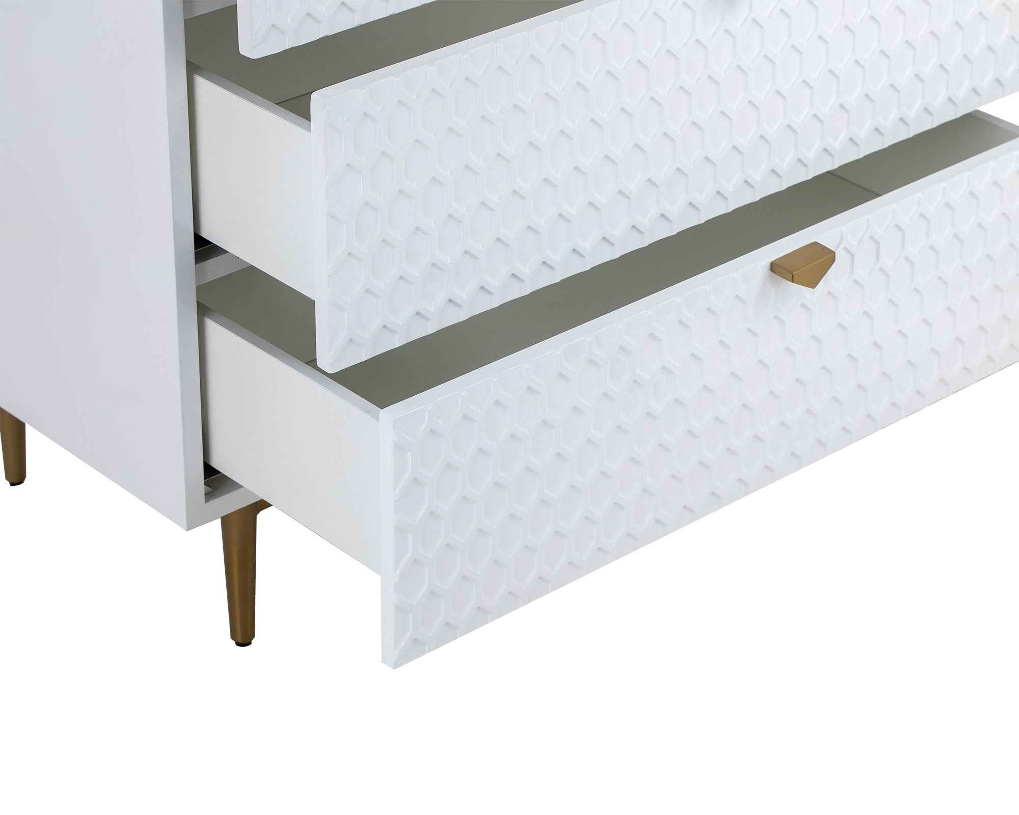 Bolero Chest Of Drawers - White High Gloss