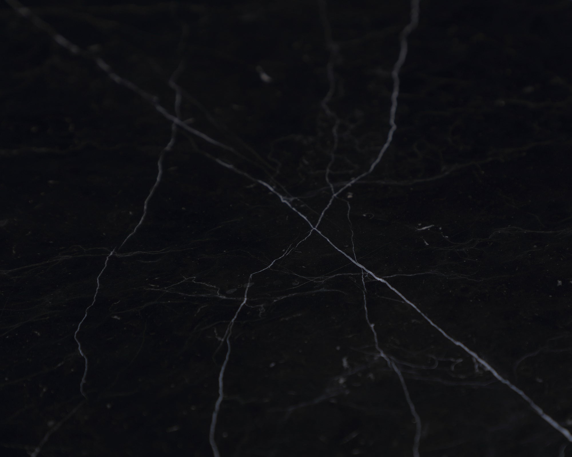 Max Coffee Table - Black Marble With White Veins/Brass Paint