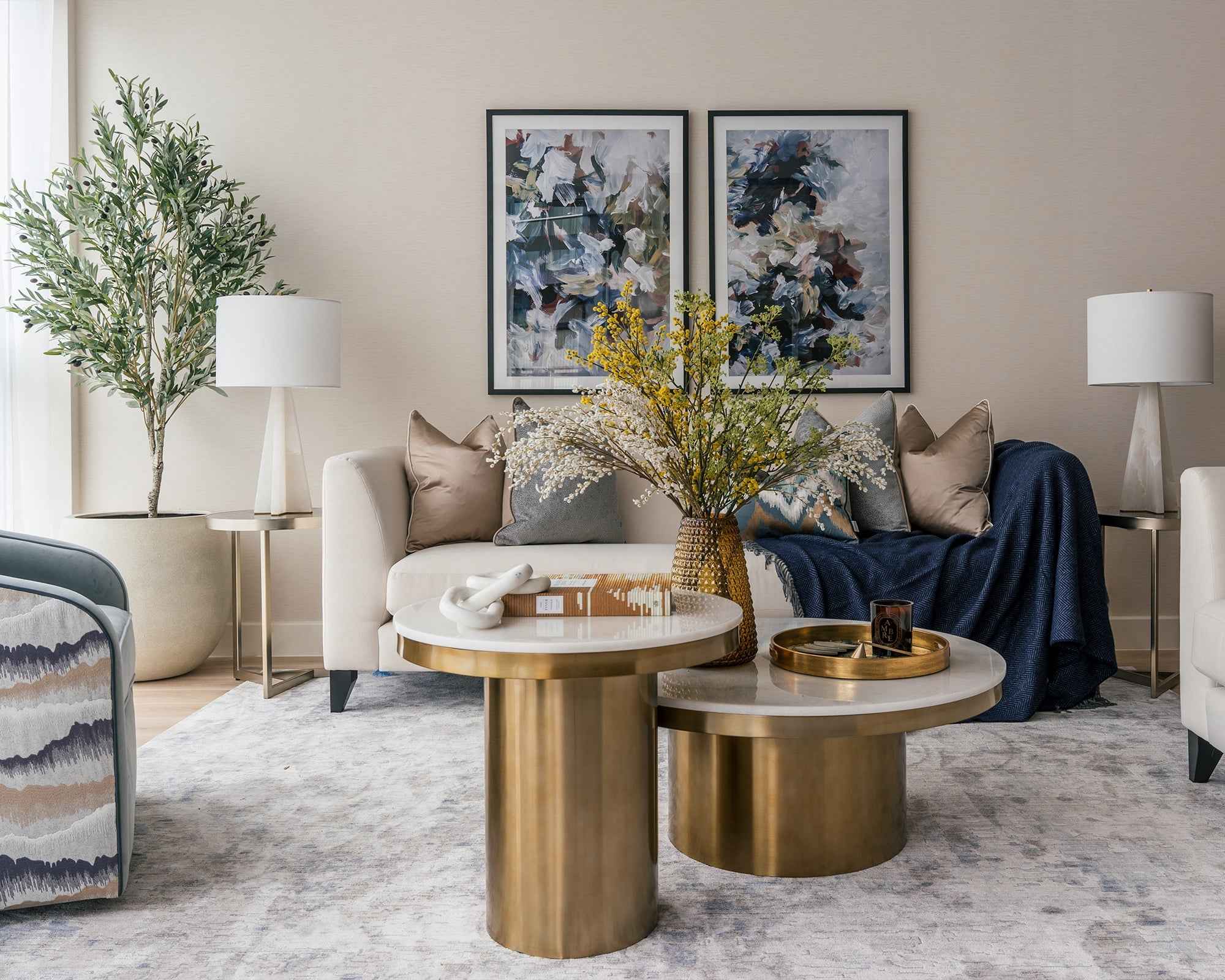 Camden Coffee Table - White Marble